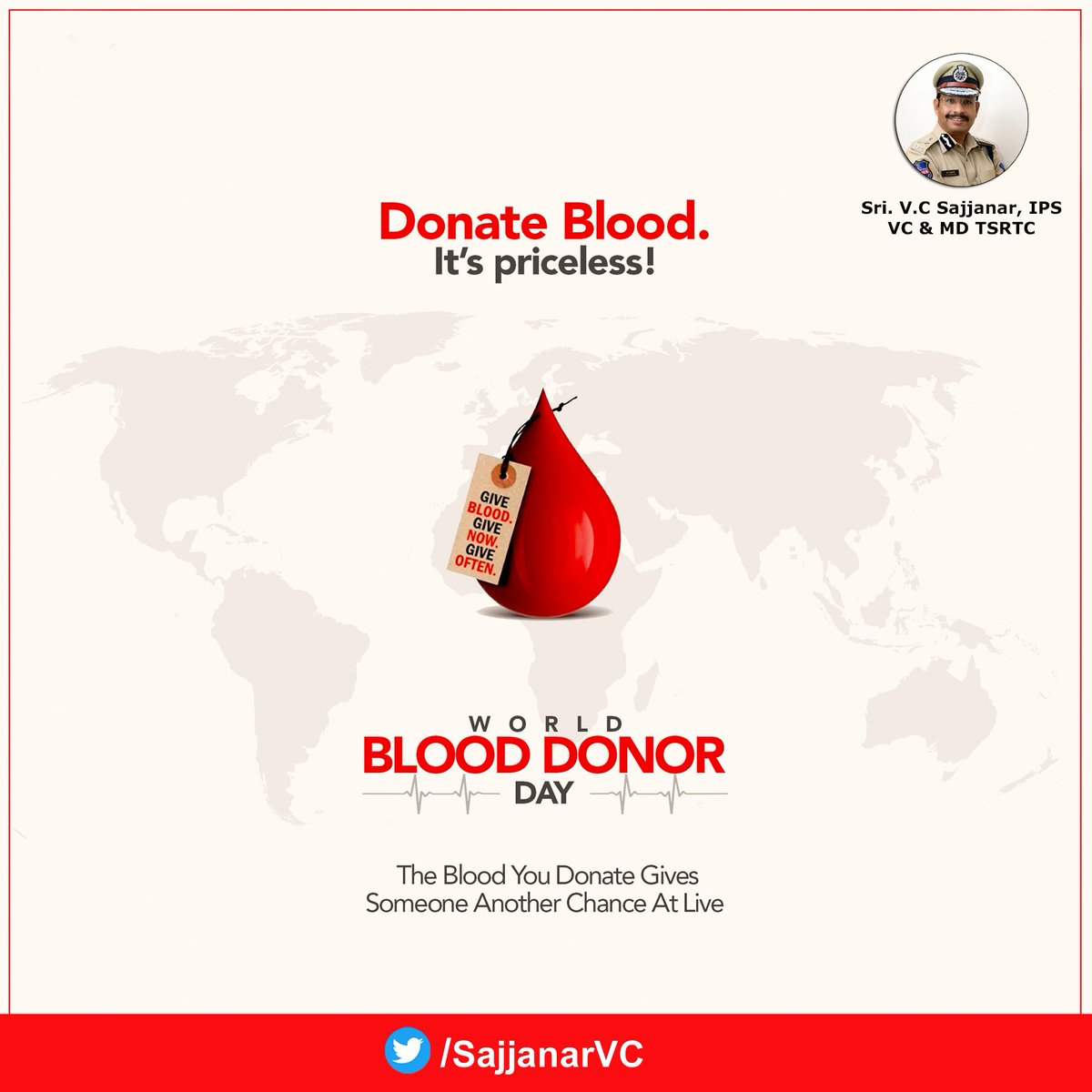 రక్తమిద్దాం.. ప్రాణాలు నిలుపుదాం!

#WorldBloodDonorDay #BloodDonation