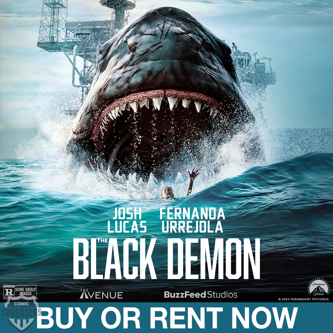 ComicCrusaders's tweet photo. Now streaming on #RedboxOnDemand, #JoshLucas stars in #THEBLACKDEMON. An idyllic family vacation turns into a fight for survival when they encounter a ferocious megalodon shark that will stop at nothing to protect its territory. Stream it today. Rated R. From #ParamountPictures. https://t.co/b9W1ov6RPi