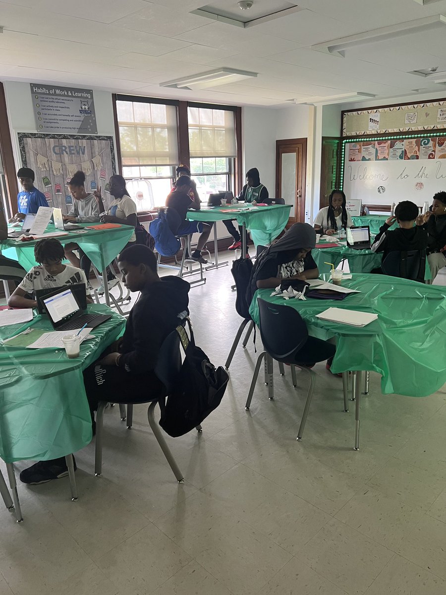 Brighton Academy (@brightonscsd) on Twitter photo Our 8th grade ELA students had a blissful day at the Writers Cafe hosted by Ms. King. These scholars were able to write their final copies of informational essays on the Holocaust while enjoying relaxing cafe music & handcrafted refreshments to set the vibe. <a href="/SyracuseSchools/">Syracuse City School</a> 🍪🧋 Our 8th grade ELA students had a blissful day at the Writers Cafe hosted by Ms. King. These scholars were able to write their final copies of informational essays on the Holocaust while enjoying relaxing cafe music & handcrafted refreshments to set the vibe. <a href="/SyracuseSchools/">Syracuse City School</a> 🍪🧋