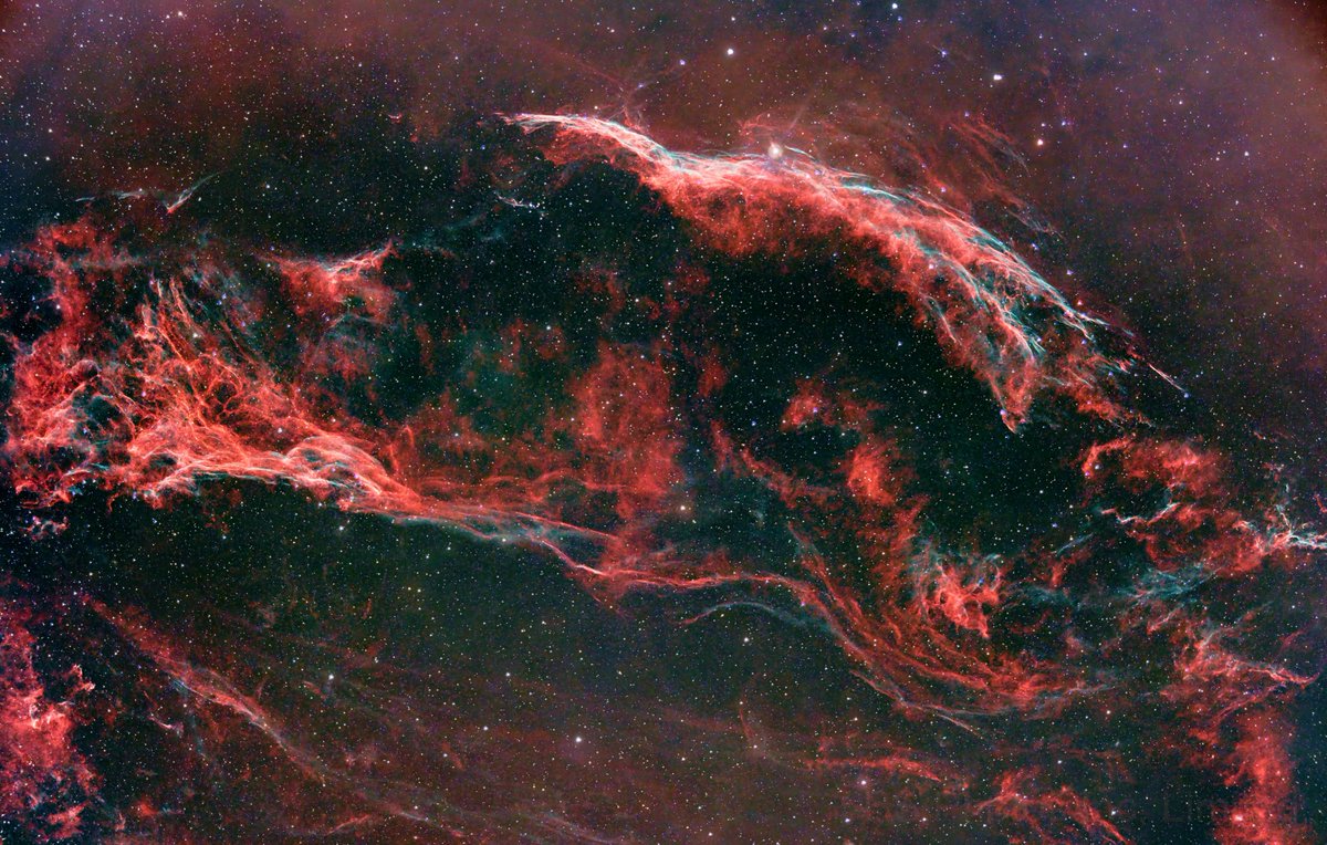 Optolong_filter's tweet photo. NGC6960
#Telescope:Explore Scientific ED APO 152mm f/8 FCD1 ED
#Camera: ZWO ASI2400MC Pro
Sky-Watcher EQ6-R Pro      
#Optolong L-Pro 2": 45×300″(3h 45′)
Integration: 3h 45′    
45x300 second exposures
Fairmount, IN Bortle 4
Credit: Brian Scott Carter
#optolongLPro #lprofilter https://t.co/a7TRL5ROel