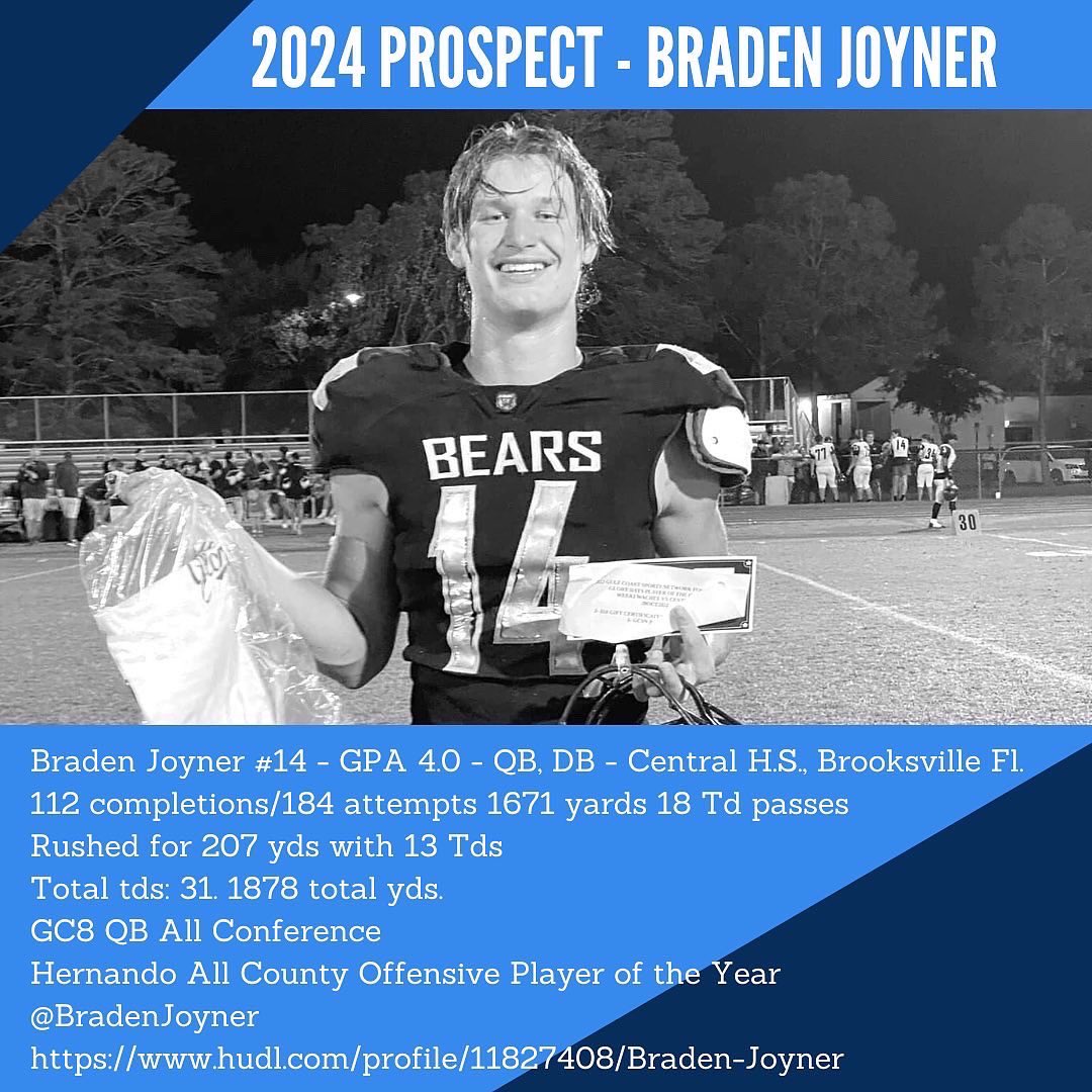Central High School Football (@chsbearsfb) on Twitter photo This guy should be on everyone board. Donβt overlook this top prospect. <a href="/larryblustein/">Blustein Recruiting</a> <a href="/247Sports/">247Sports</a> <a href="/Andy_Villamarzo/">Andy Villamarzo</a>
<a href="/in_huddle/">InTheHuddleScouting</a> <a href="/PrepRedzoneFL/">Prep Redzone Florida</a> <a href="/FlaHSFootball/">FloridaHSFootball.com</a> <a href="/DanLaForestFB/">Dan LaForest π</a> <a href="/RealNews102/">Drew Johnson</a> This guy should be on everyone board. Donβt overlook this top prospect. <a href="/larryblustein/">Blustein Recruiting</a> <a href="/247Sports/">247Sports</a> <a href="/Andy_Villamarzo/">Andy Villamarzo</a>
<a href="/in_huddle/">InTheHuddleScouting</a> <a href="/PrepRedzoneFL/">Prep Redzone Florida</a> <a href="/FlaHSFootball/">FloridaHSFootball.com</a> <a href="/DanLaForestFB/">Dan LaForest π</a> <a href="/RealNews102/">Drew Johnson</a>