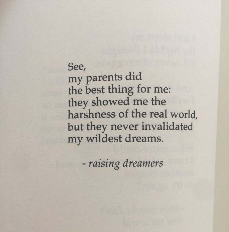 my parents did the best thing for me