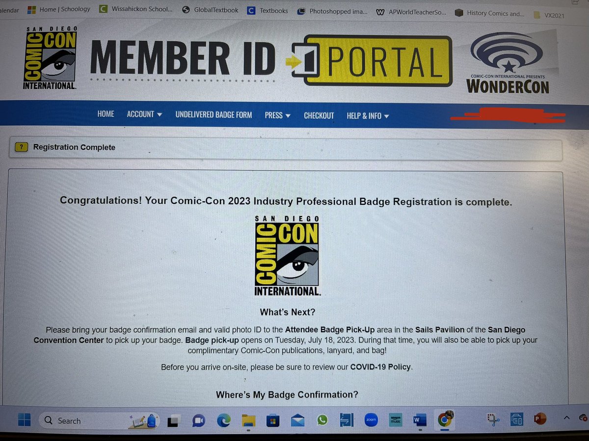 OMG! It’s happening! My entire family has pro badges for San Diego Comic Con and VIP passes for the Eisner Awards!