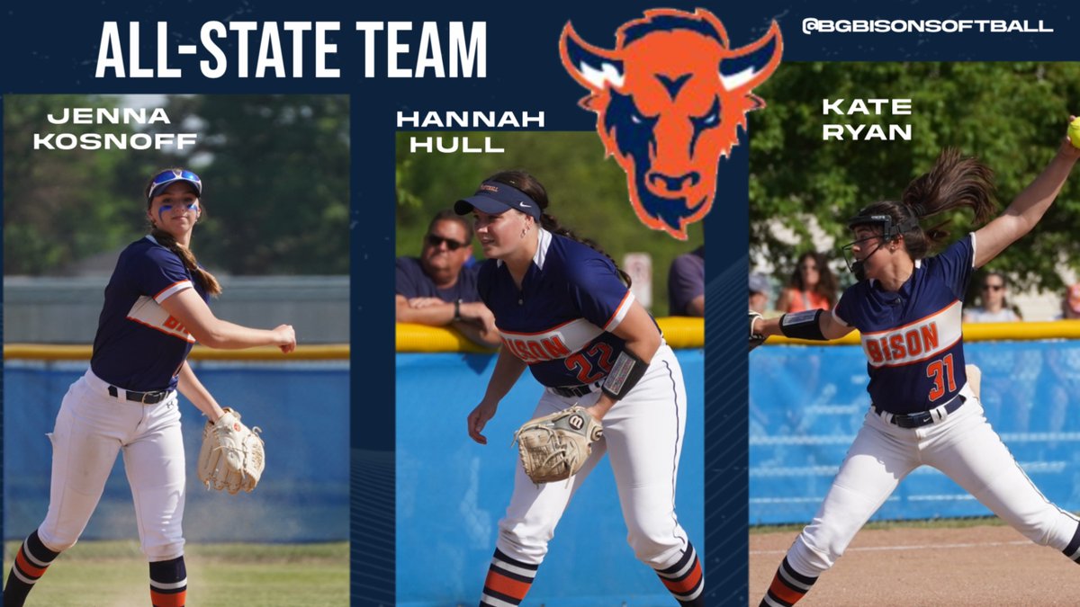 Congratulations to Jenna, Hannah and Kate on being selected to the 2023 All-State 4A Softball Team!  Well deserved!
#FightOn <a href="/BGBisonAD/">Buffalo Grove Athletics</a>