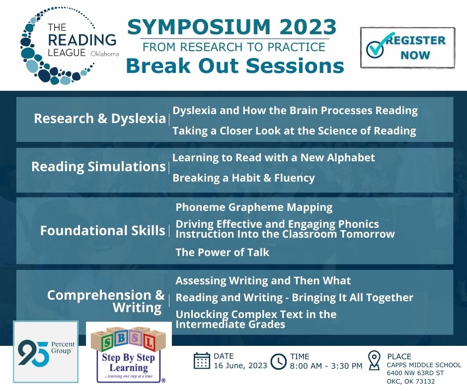 Amber Elder, M. Ed. (@amberlelder) on Twitter photo Hope you can join us on June 16th for the Symposium in OKC! ⭐️⏰ Also, big thank you to our premier sponsors, <a href="/95percentgroup/">95percentgroup</a> and <a href="/SBSLinfo/">StepByStepLearning</a>! 👏👏 Don't forget to visit their booths at the exhibit hall! 🥳 Sign up here: eventbrite.com/e/the-reading-…!!! #TRLOKSymp #PremierSponsors Hope you can join us on June 16th for the Symposium in OKC! ⭐️⏰ Also, big thank you to our premier sponsors, <a href="/95percentgroup/">95percentgroup</a> and <a href="/SBSLinfo/">StepByStepLearning</a>! 👏👏 Don't forget to visit their booths at the exhibit hall! 🥳 Sign up here: eventbrite.com/e/the-reading-…!!! #TRLOKSymp #PremierSponsors