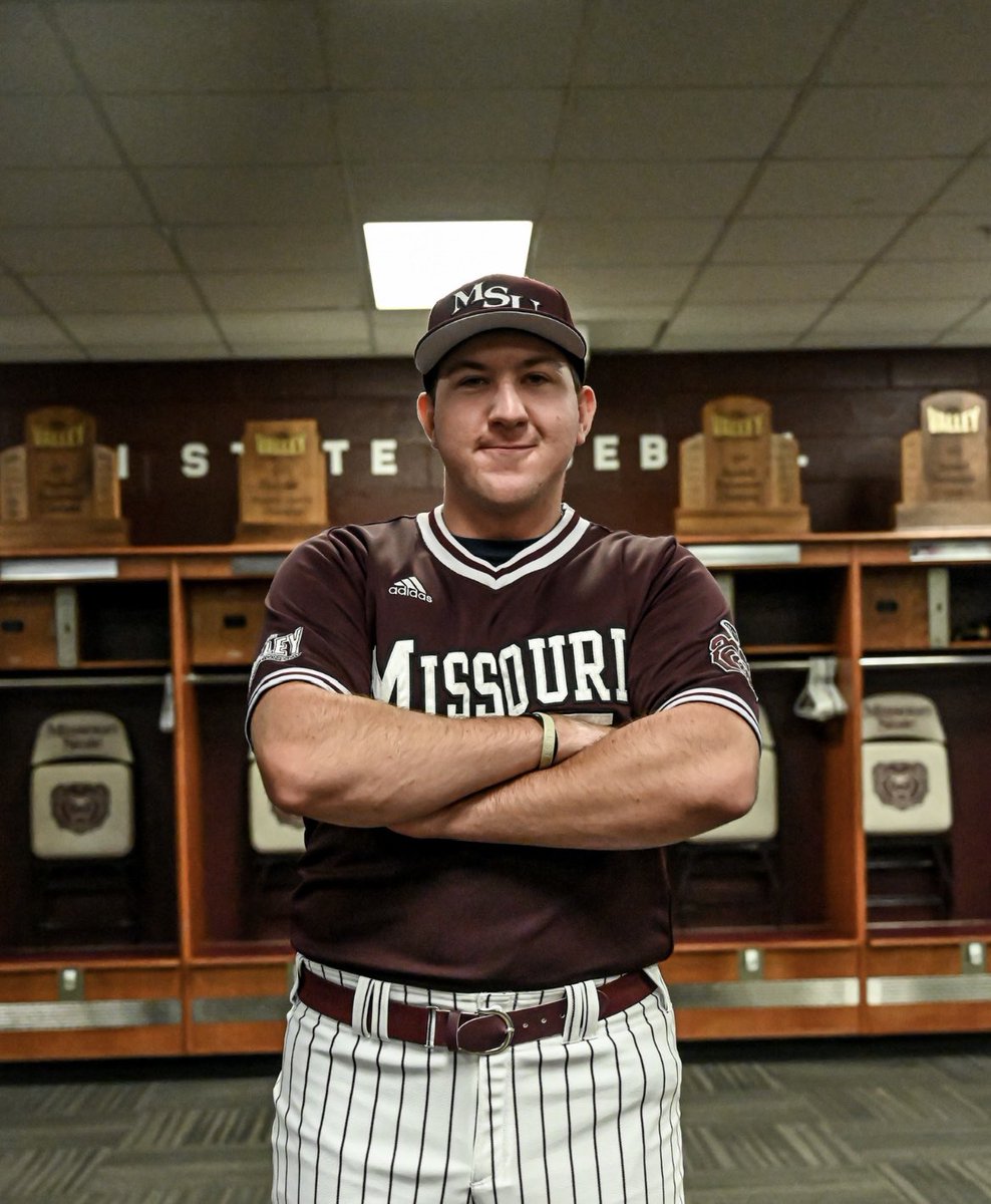 BrendanBeaver2's tweet photo. I’m excited to announce that I will be continuing this next chapter of my baseball and academic career at Missouri State University. Thank you to my parents and all of the coaches, mentors, and teammates who have helped me along my path. Go Bears! https://t.co/atcO8bpjVU