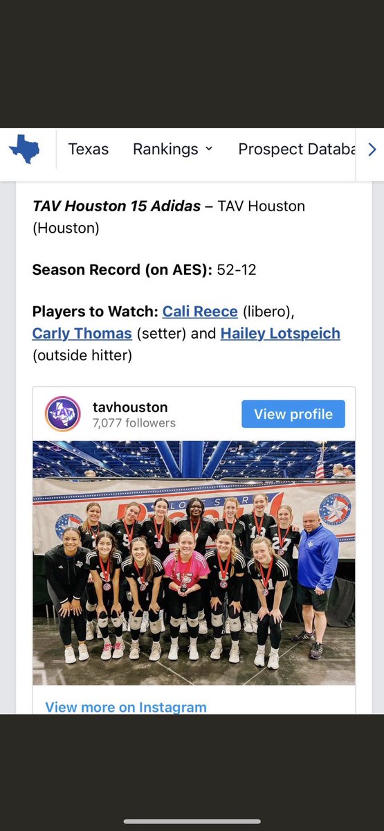 Thank you @PrepDigTX for naming my teammates @LotspeichHailey @calireecevb2026 and I as players to watch at the 2023 GJNC!!!