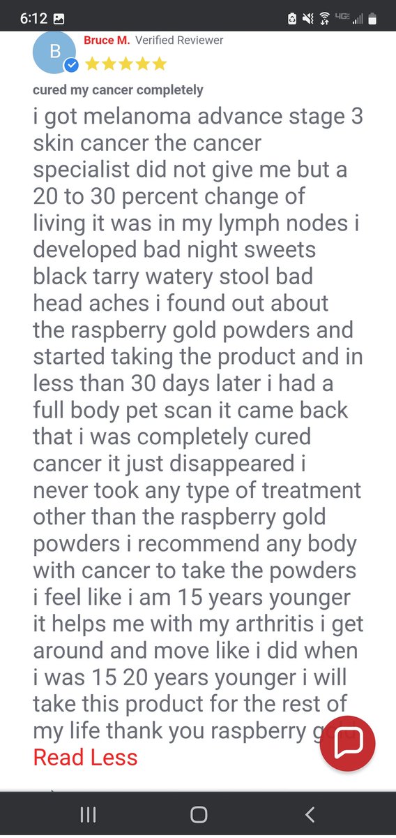 Raspberrygold1's tweet photo. Check out what our customers have to say about https://t.co/n75yL9tPY9
#ellagictannins
#alternativemedicine
#holistichealth
#cancercare
#antioxidant
#jointcare
#immunesupport
#energy
#reviews
#Raspberrypowder
#healthcare
#supplements https://t.co/yqYOI91htb