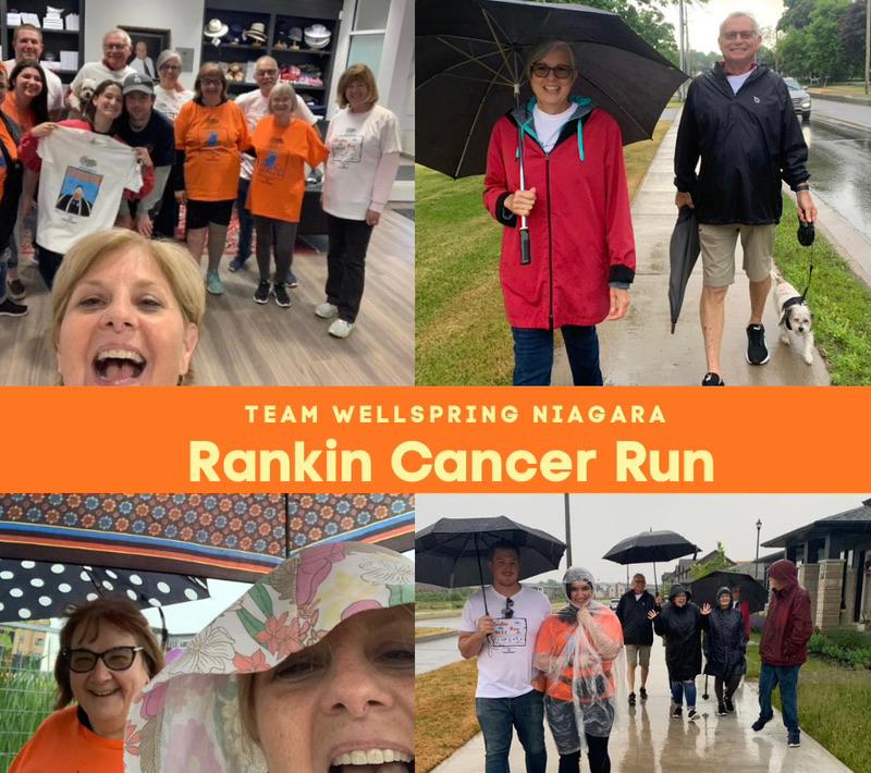 We did it!! Team Wellspring Niagara didn’t let a little rain get in the way of completing our walk for the Rankin Cancer Run! Way to go team!!! #rankincancerrun #cancersupport #niagara