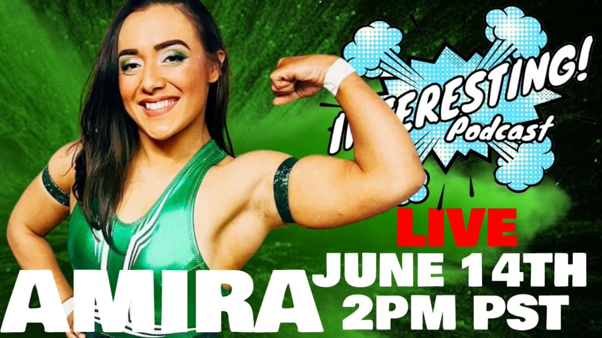 codysylas22's tweet photo. 🚨 24 hrs 🚨 
Interesting! Podcast will be interviewing
AMIRA! 
@amiraiswrestler 

Discussing: 
- Beginnings
- AEW Dark Elevation 
- Nyla Rose/Marina Shafir 
- San Francisco 
- Amiracaranas
- Taking Staples 
- Women's Wrestling
+ MORE! 

#DOA #POW #OPWS #AEW #pnw https://t.co/zmGyVgoraV