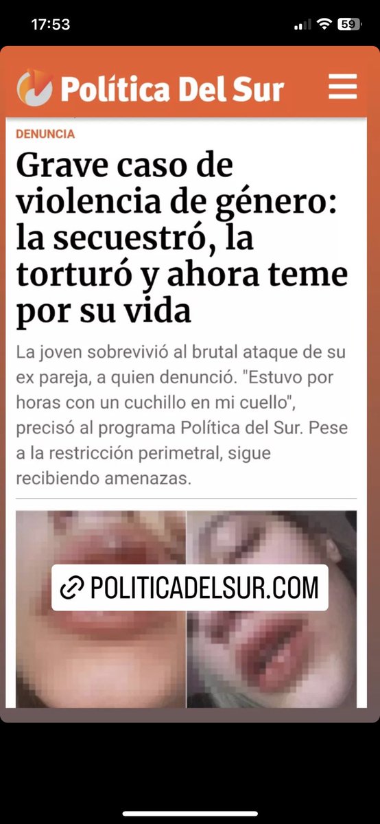 guillepayero's tweet photo. Ella es Ludmila, necesitamos que la justicia actúe rápido ya que su vida corre peligro. Luego de dar las notas en televisión su ex continuó las amenazas de muerte. Vivas nos queremos. Compartan la cara del macho violento. https://t.co/WnNHKrwOUS