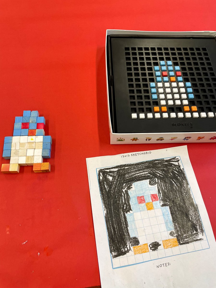 school3_STEM's tweet photo. Today we created 3D versions of our Bloxel Sprites 👾@S3_Belleville https://t.co/wvUGFf1fdt
