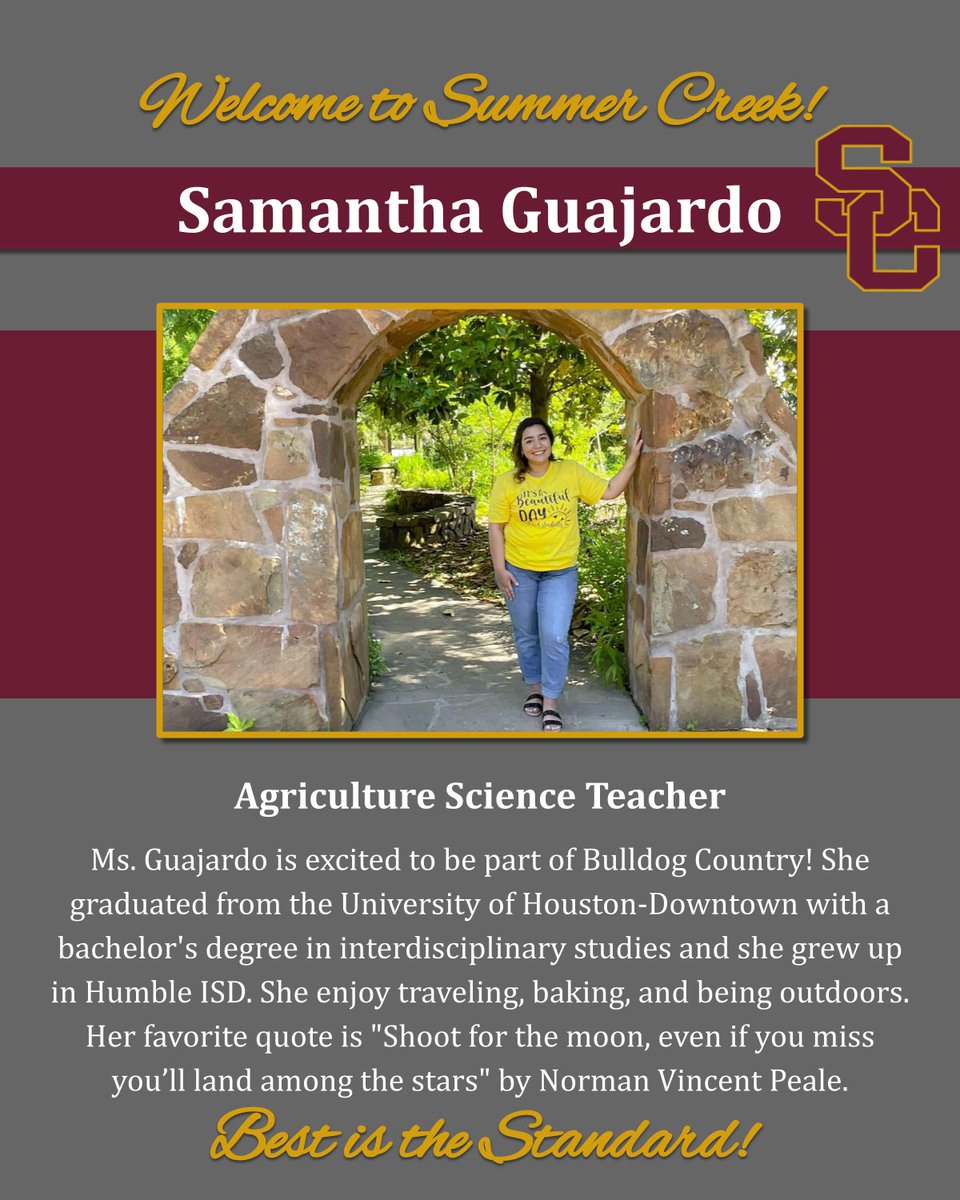 Welcome to Bulldog Country, Samantha Guajardo!