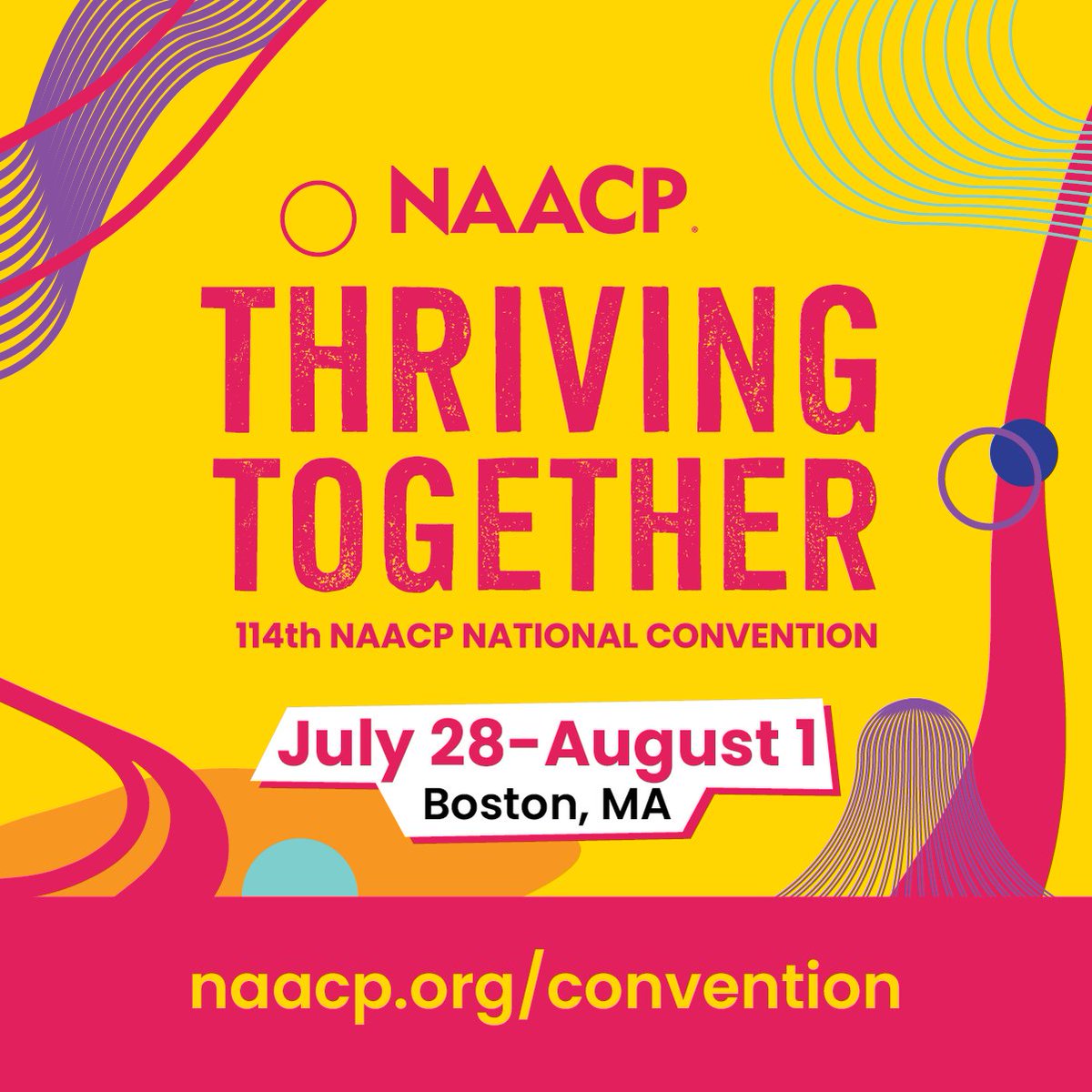 The NAACP National Convention is coming to Boston! This summer, change-makers, entrepreneurs, entertainers, and others will gather for an immersive experience designed to foster an intergenerational approach to advocacy. 

Join us: NAACP.ORG/CONVENTION

#NAACPConvention