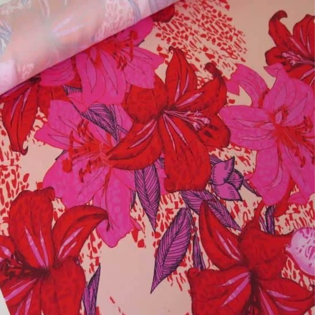TELASDIVINAS's tweet photo. Tela estampada amarilis. Tejido italiano que combina varios colores. 
.
🌺 🌺 🌺 🌺 ⠀⠀
.⠀⠀⠀
#telasdivinas #elencantodelahabana #costura #costuracreativa ⠀⠀⠀⠀
#instacool #telasoriginales #tejidos #telapoliester #telasbaratas⠀⠀⠀⠀⠀⠀⠀⠀
#telaestampadaamarilis #cute https://t.co/hxMpE7dSHa