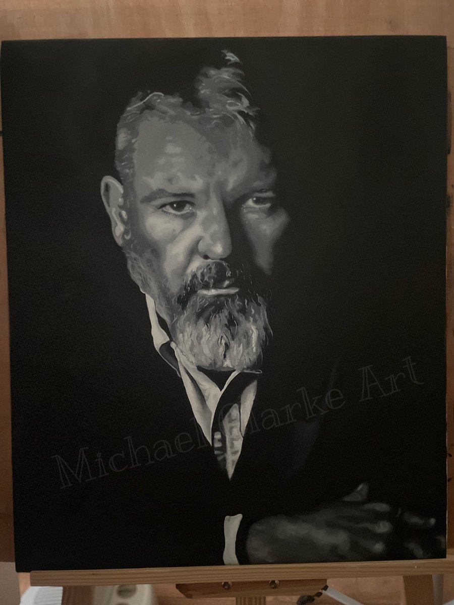 3rdeyeIre's tweet photo. We’ll see how it dries out but I think I might call this one finished. Meet my latest portrait, one of footballs good guys, the Legend “Choccy” @BrianMcClair13 @BrianMcClairPod 
#brianmcclair #choccymcclair #choccy #celtic #celticfc #cfc #hailhail #mufc #manchesterunited #manutd https://t.co/SpHU6The9g