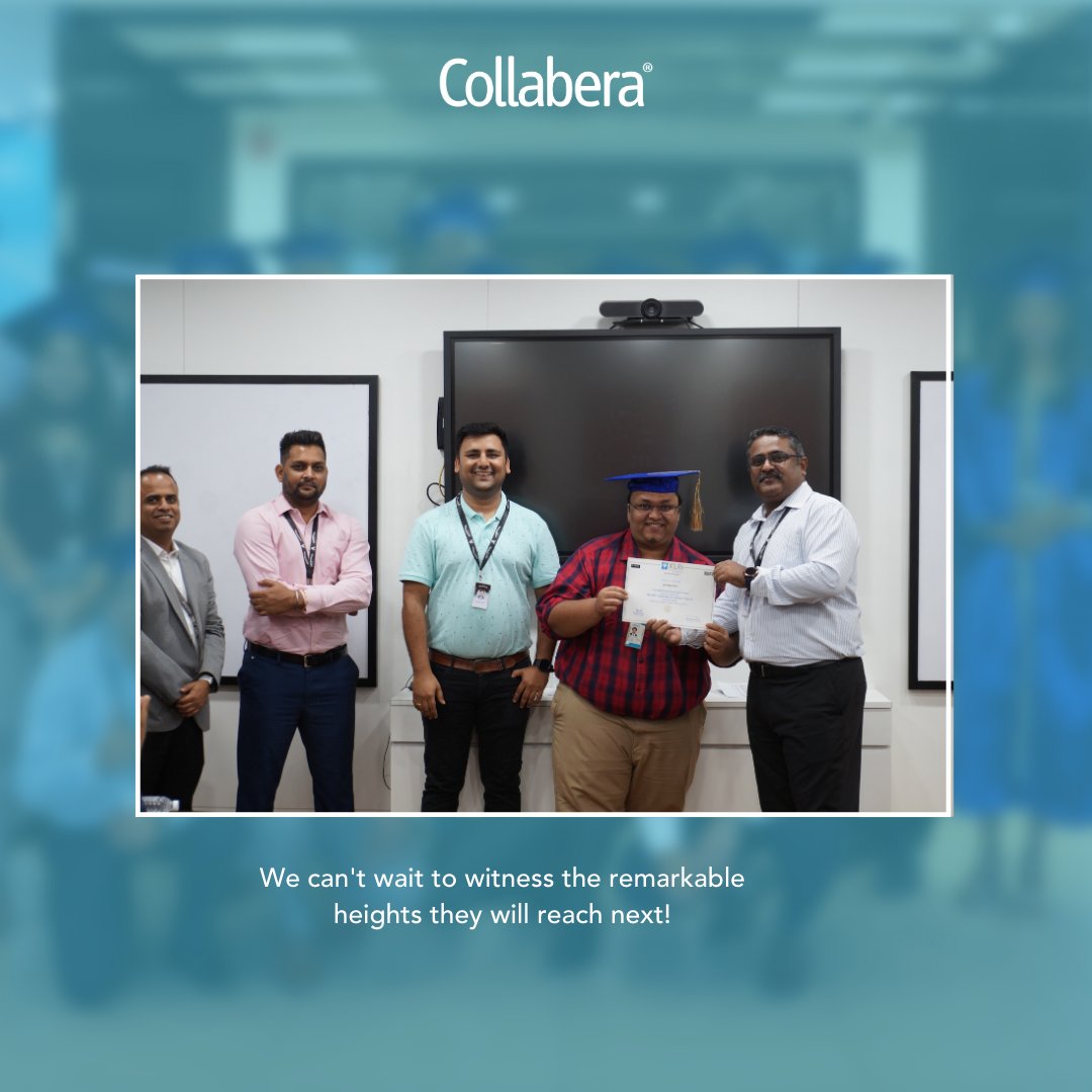 CollaberaGTC's tweet photo. Graduation Day of Leadership Development Training Program!  
#collaberacademy #collabera #leaning #leadershipdevelopment #topbschool #executivelearning #learnandgrow #collaberagtc https://t.co/2df5UbKd9I