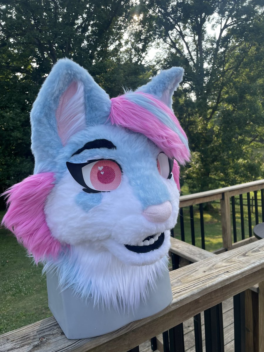 ArtemisWolf96's tweet photo. Finally get to post this cute fursuit commission I finished! She’s done and home and the suiter loves her! @ivorythezeedah #fursuitmaker #fursuit #finishedcomm #fursuitcommission https://t.co/be8w4Ll3yB