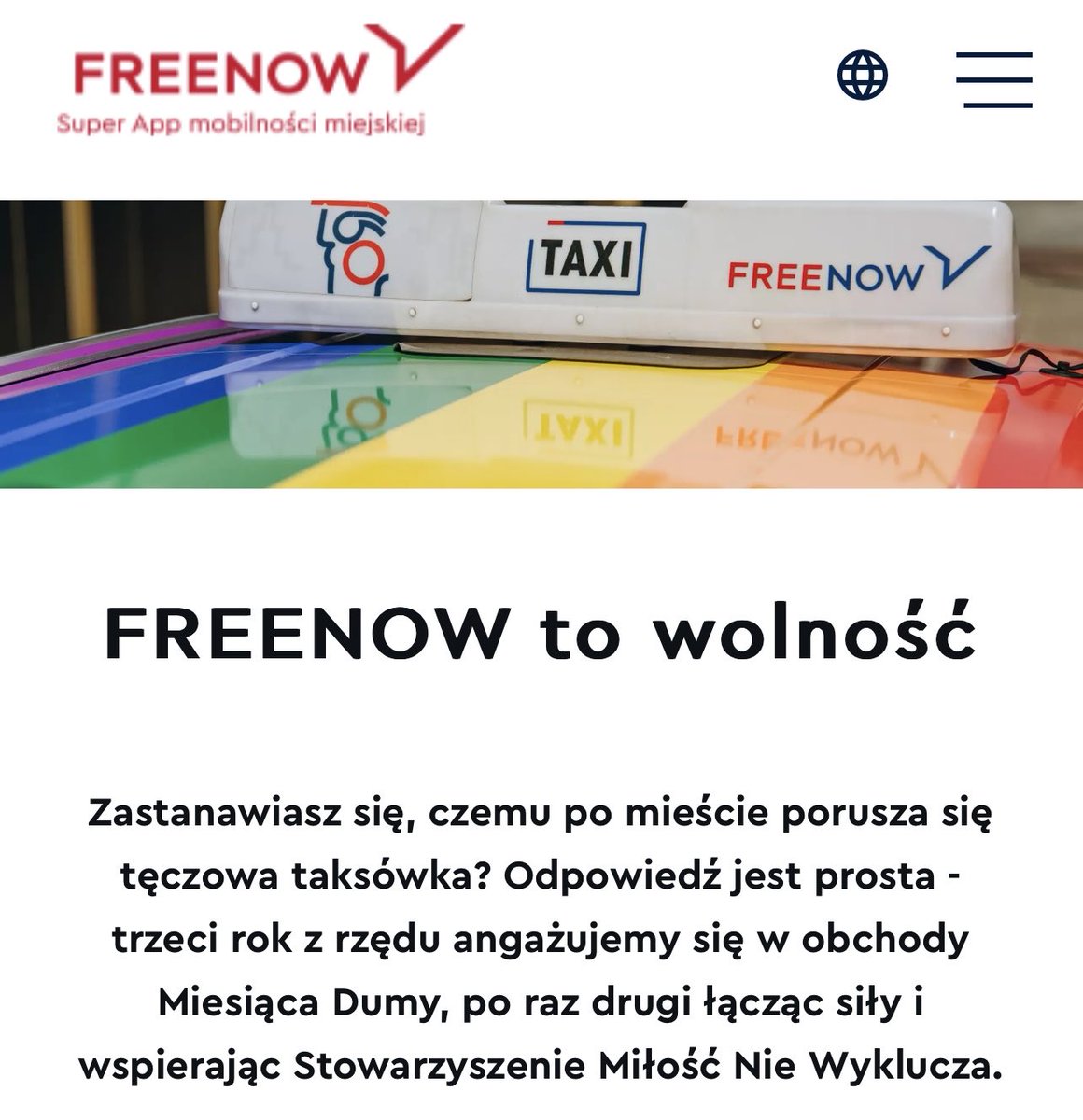 sjastrzebowski's tweet photo. Właśnie skasowała mi się aplikacja FreeNow. Właśnie odjechał Wam klient. Pa pa. 😎 https://t.co/Qlz4LXXFGJ
