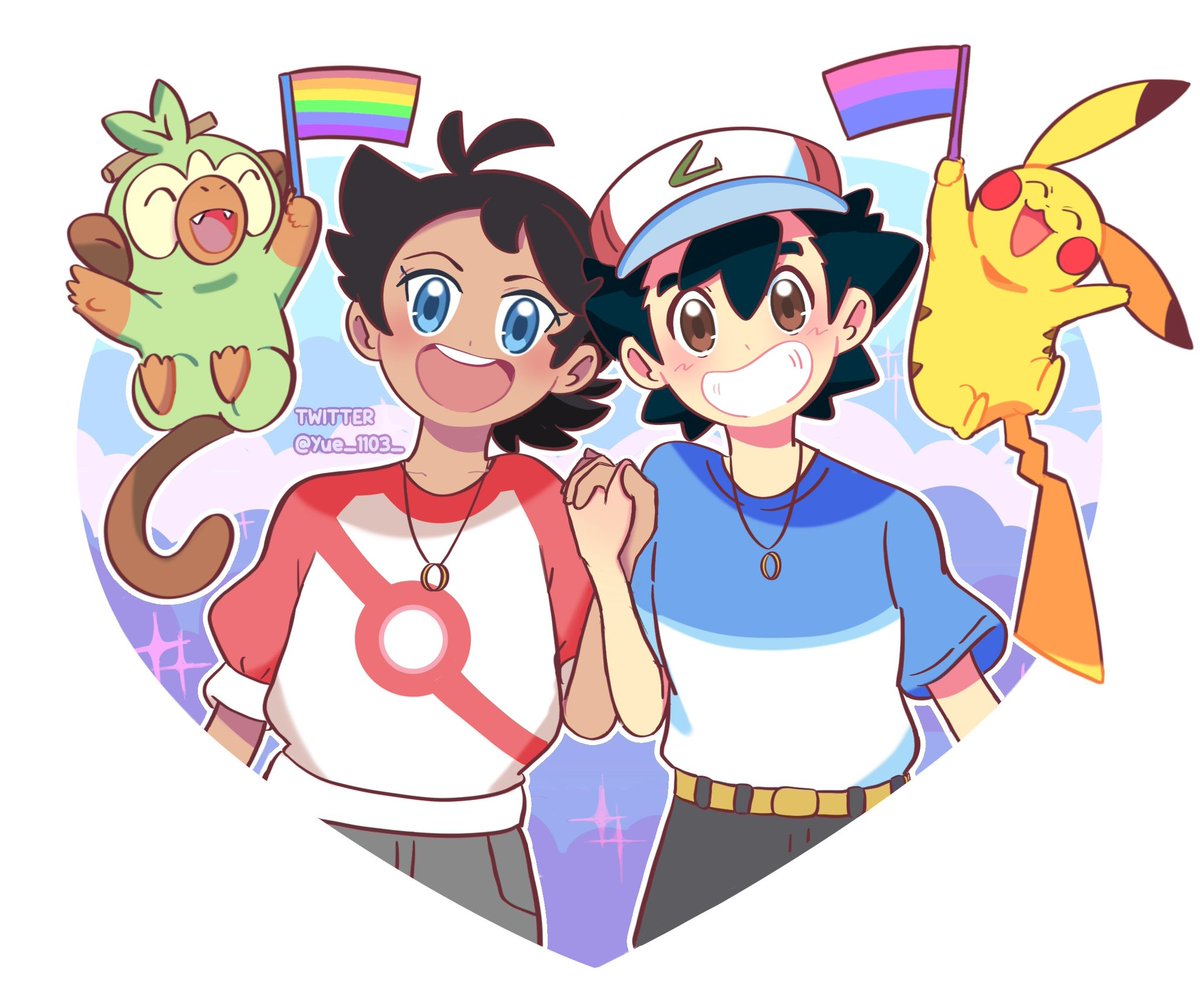 🌈 satogou 🌈

It’s still pride month and I love drawing this pair💜
They’re pure sunshine 🥹

Ash Ketchum Goh Gou Satoshi satogou Pokémon anipoke journeys viajes  サトゴウ アニポケ ポケモン #satogou #anipoke #pokemon #サトゴウ #アニポケ #ポケモン Grookey Pikachu vivan los novios