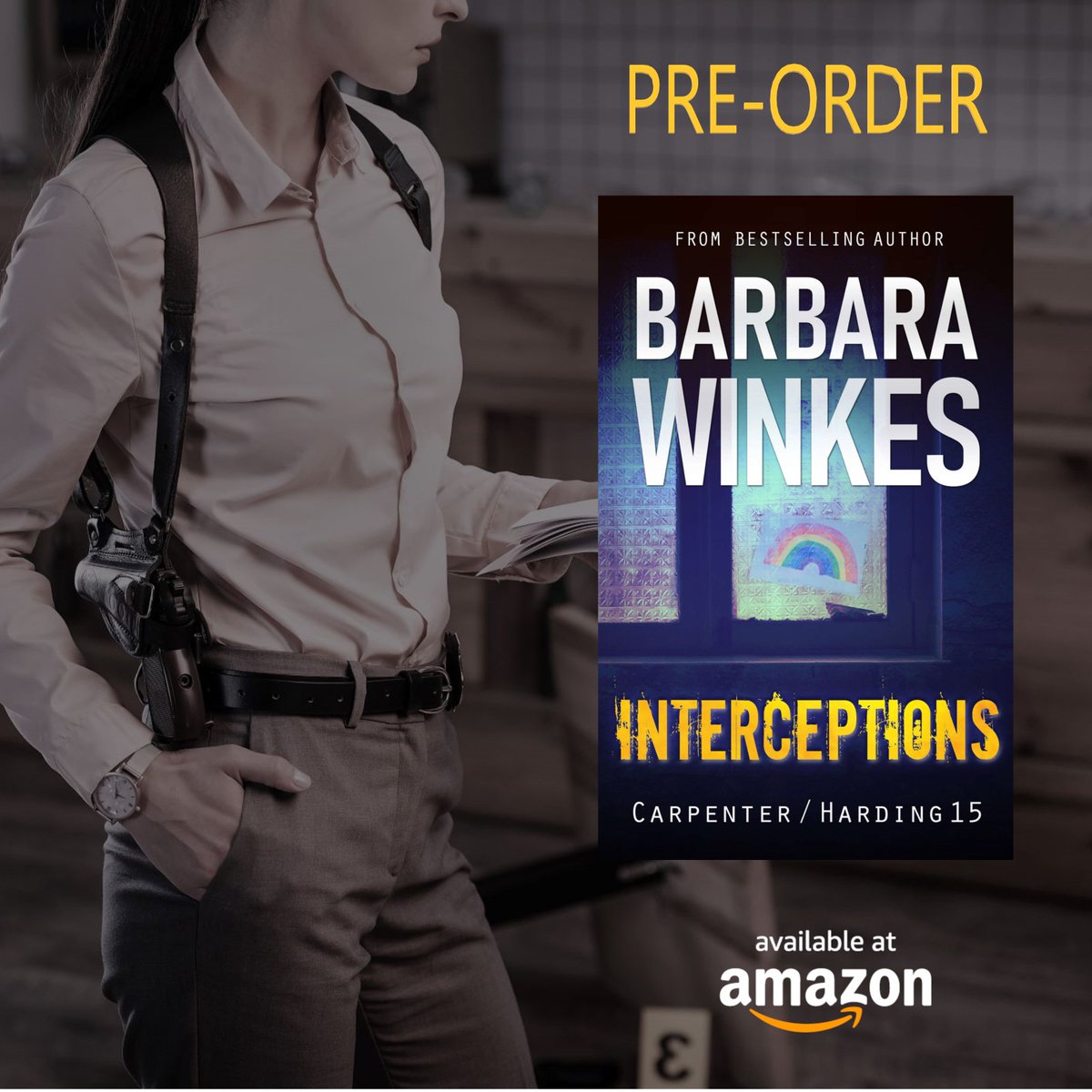 @skyekilaen Thank you! I have a new pre-order, #15 in my Carpenter/Harding series (detectives, sapphic, established couple). amazon.com/Interceptions-… #promoLGBTQIA 🌈📚