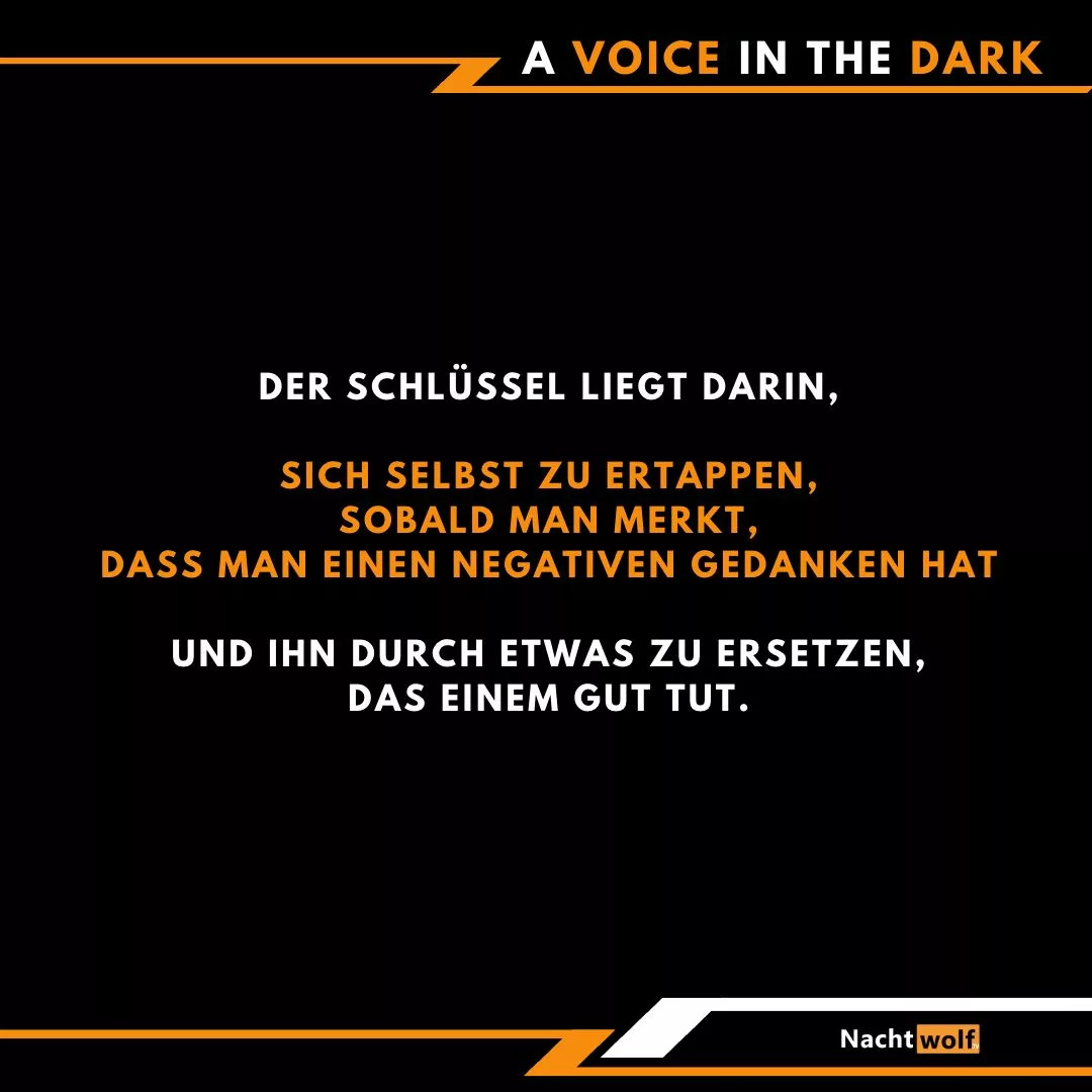 Der Schlüssel liegt darin,  sich selbst zu ertappen, sobald man merkt, dass man einen negativen Gedanken hat  und ihn durch etwas zu ersetzen, das einem gut tut

#SelbstBewusstsein #PositivesDenken #MindsetShift #Gedankenkraft #Perspektivenwechsel