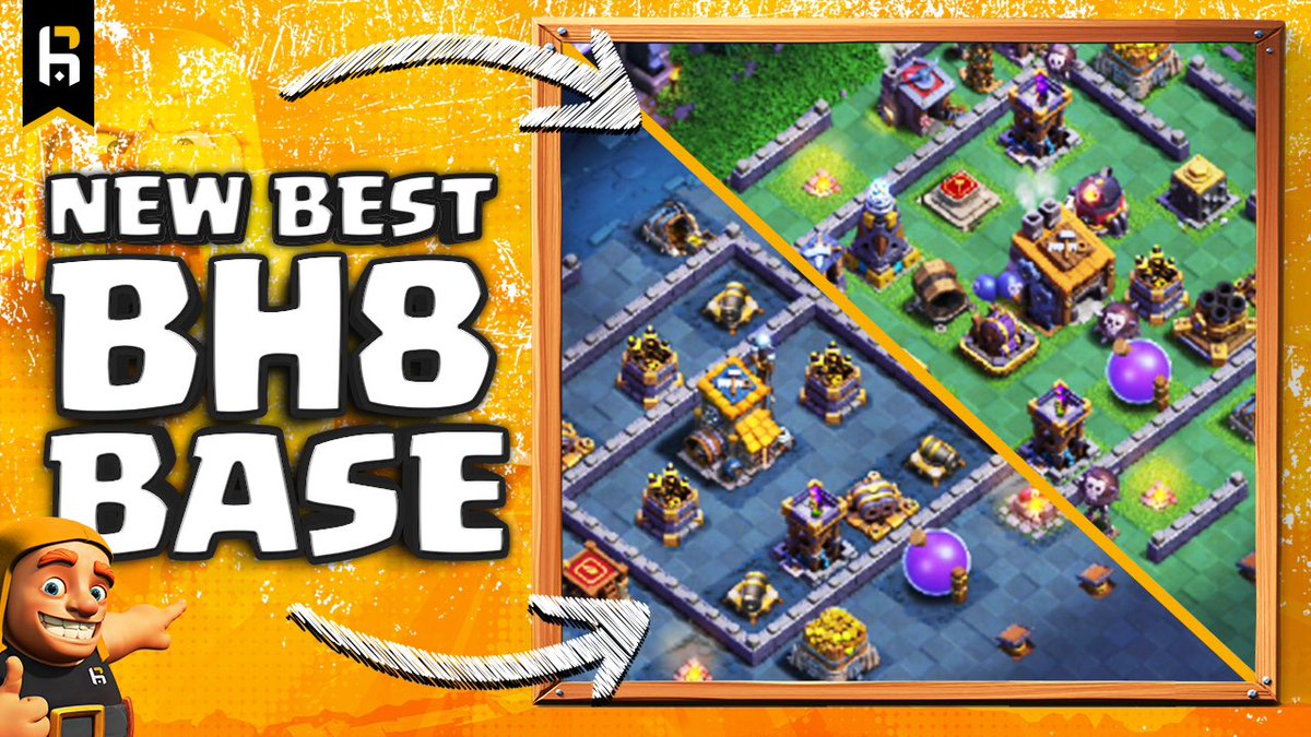 NEW video is online on our YouTube channel - Builder Base speedbuild! 🧱
Tune in and enjoy the BEST BH8 base!💥
Follow us for more! 💣🔥
📺 youtube.com/watch?v=qTBSEe…
#ClashofClans | #BuilderBase | #BH8