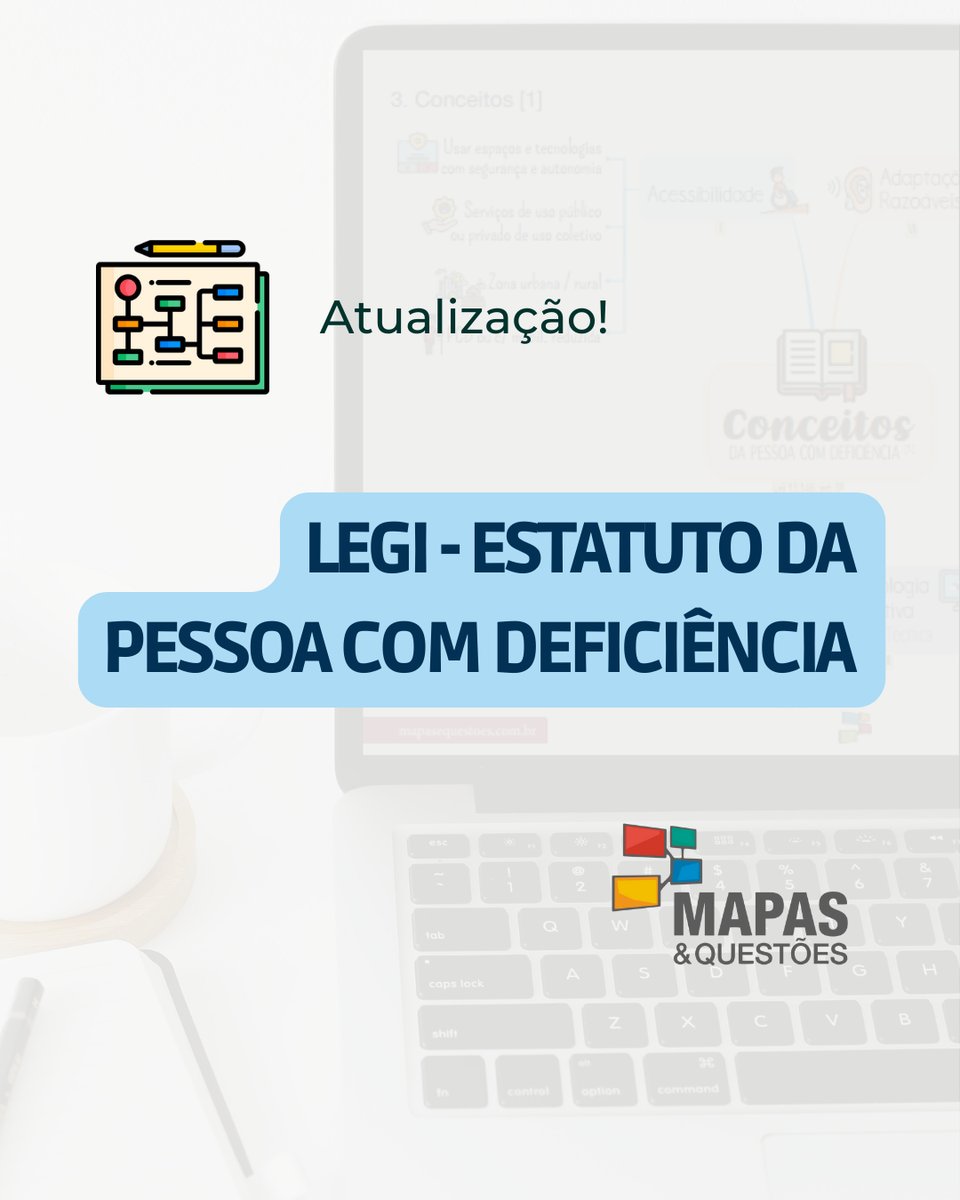 Mais um Mapa Mental atualizado no nosso site! 
Se você já tem o e-book, a nova versão já está disponível para você, não perde tempo e já baixa ;] 
.#mapasequestoes #mapasmentais #mapasmentaisparaconcursos #estudarparaconcurso #concurseiro