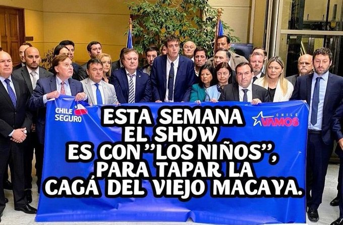 Aquí presente nuevamente la #DerechaPedofila