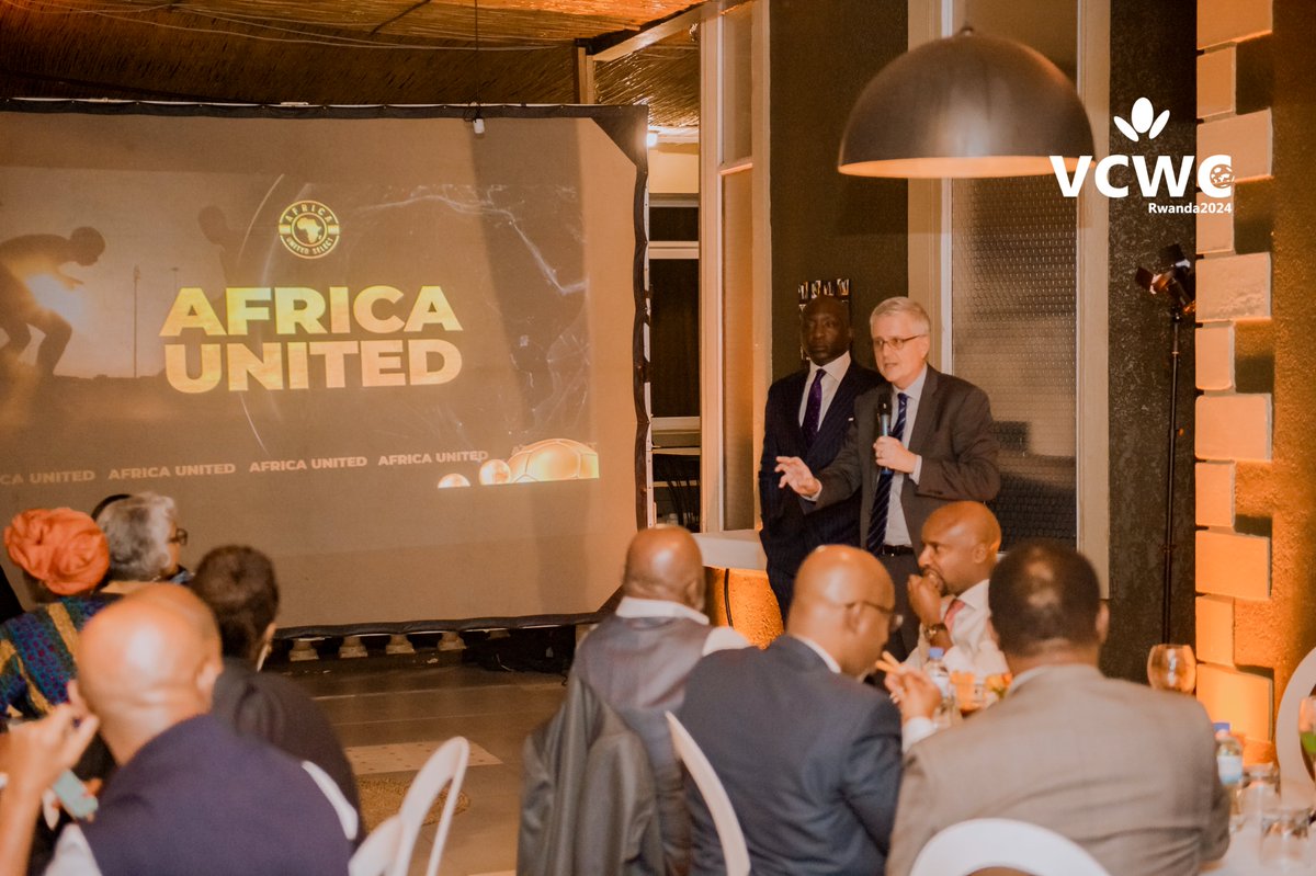 This evening, members of the <a href="/UNRwanda/">UN Rwanda</a> Country Team joined other partners for the @VCWC2024 Business Club Cocktail hosted by RAINBOW SPORTS.

They also discussed:
- The launch of the Africa United Project
- Legends Visit Rwanda International Tour
- Next milestones for @VCWC2024