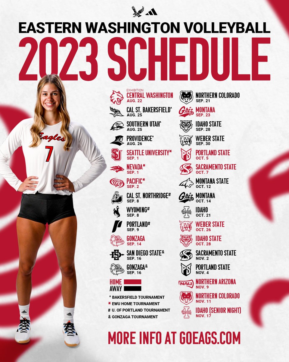 Mark your calendars, our schedule is set for the Fall!

DETAILS 📋 loom.ly/pjOL5rg

#GoEags | <a href="/EWUAthletics/">EWU Athletics 🦅</a>