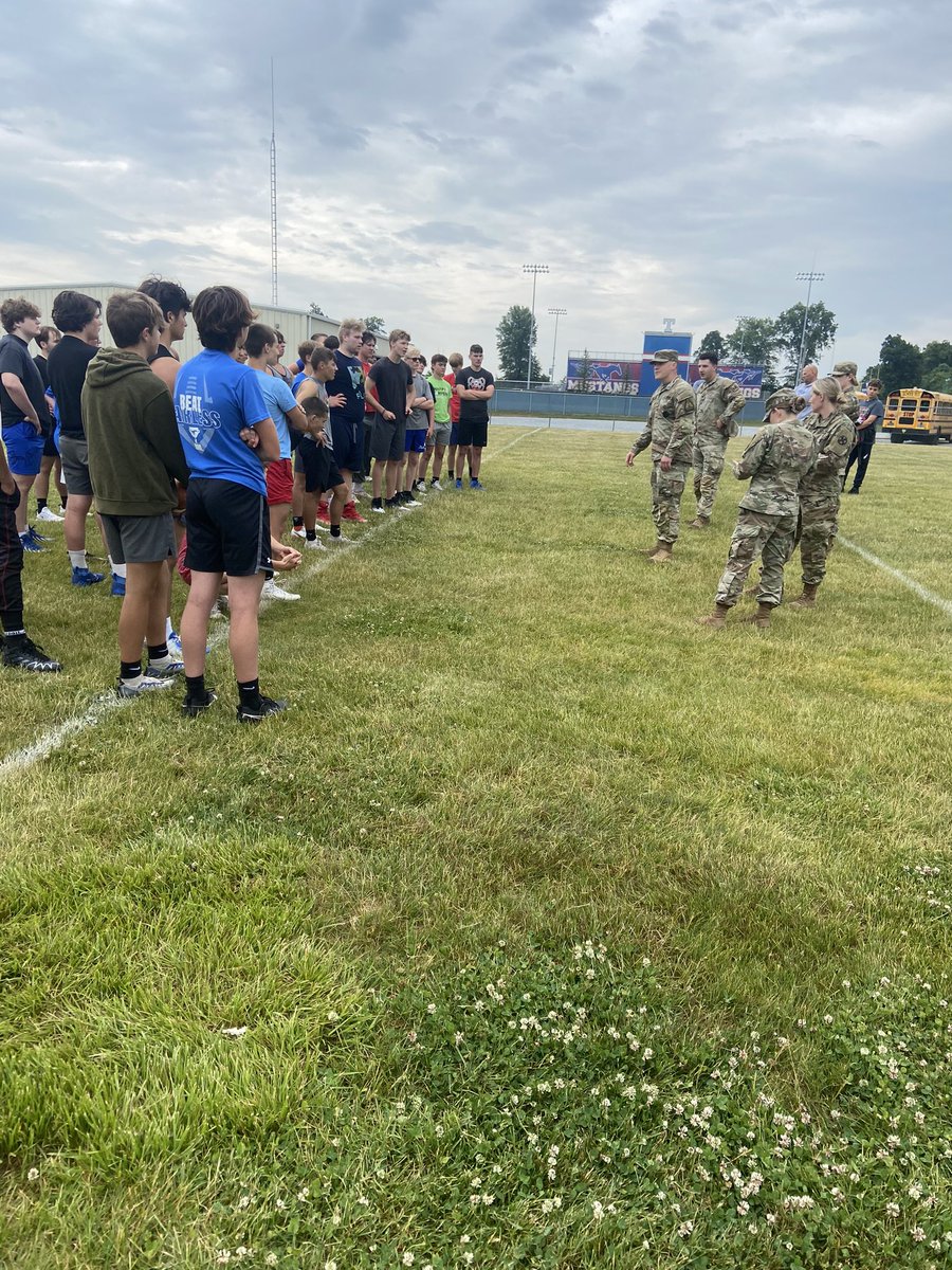 Huge thank you to the Ohio National Guard for putting our guys through Boot Camp today!