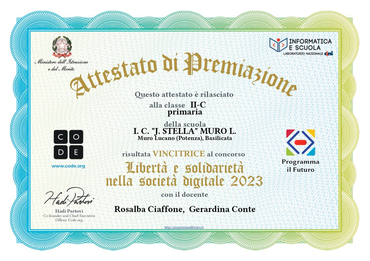 rosalba671's tweet photo. Bellissima giornata al Ministero dell'istruzione. Premiati da @ProgrammaFuturo , splendida iniziativa didattica. https://t.co/HERTGTePat