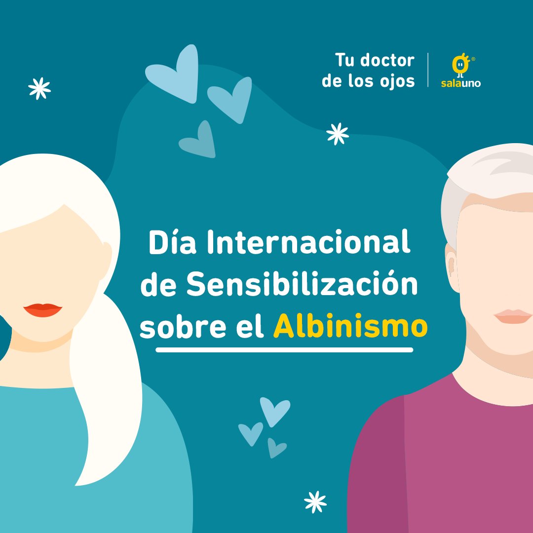 El #DíadelAlbinismo se conmemora con el fin de crear conciencia mundial, así como derribar mitos y prejuicios sobre el #albinismo. ¿Sabías que la falta de melanina en sus ojos puede provocar problemas visuales? 

Visita a #Tudoctordelosojos para un tratamiento adecuado🧑‍⚕️🤓​.