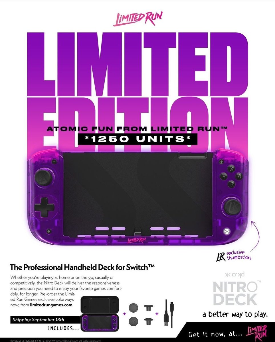 dimeao's tweet image. Limited Run s'y met aussi #SwitchDeck