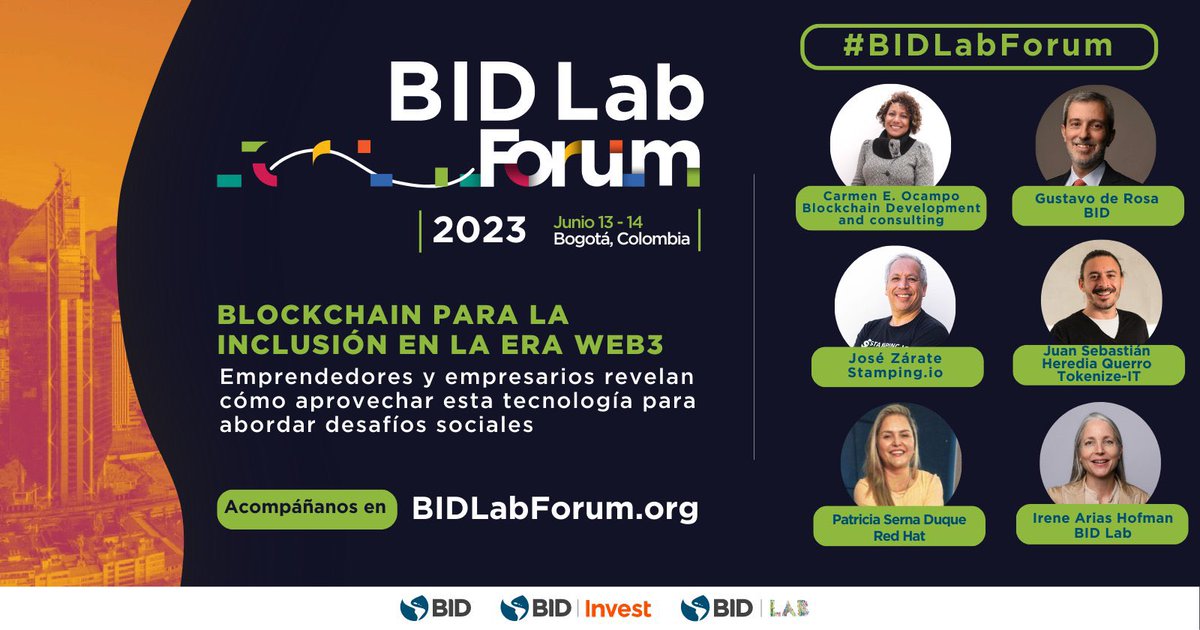 tech4devhn's tweet image. ¿Te interesan la #Innovación y el desarrollo sostenible en #AméricaLatina y el #Caribe? No te pierdas #BIDLabForum, donde hablaremos sobre #CapitalEmprendedor, #CambioClimático, #AI responsable y más. 

Acompáñanos en la emisión en directo en 👉 BIDLabForum.org
