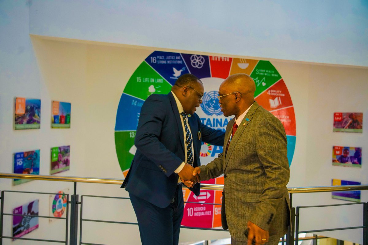WMulombo's tweet photo. Good to have my brother @IfedayoTiffy and his 
@NCDCgov team today  @WHONigeria. We discussed challenges and opportunities to build on #WHA76 resolutions to strengthen #GHSA in Nigeria. We are committed to a renewed partnership for an effective coordination https://t.co/opG3fFFfz2