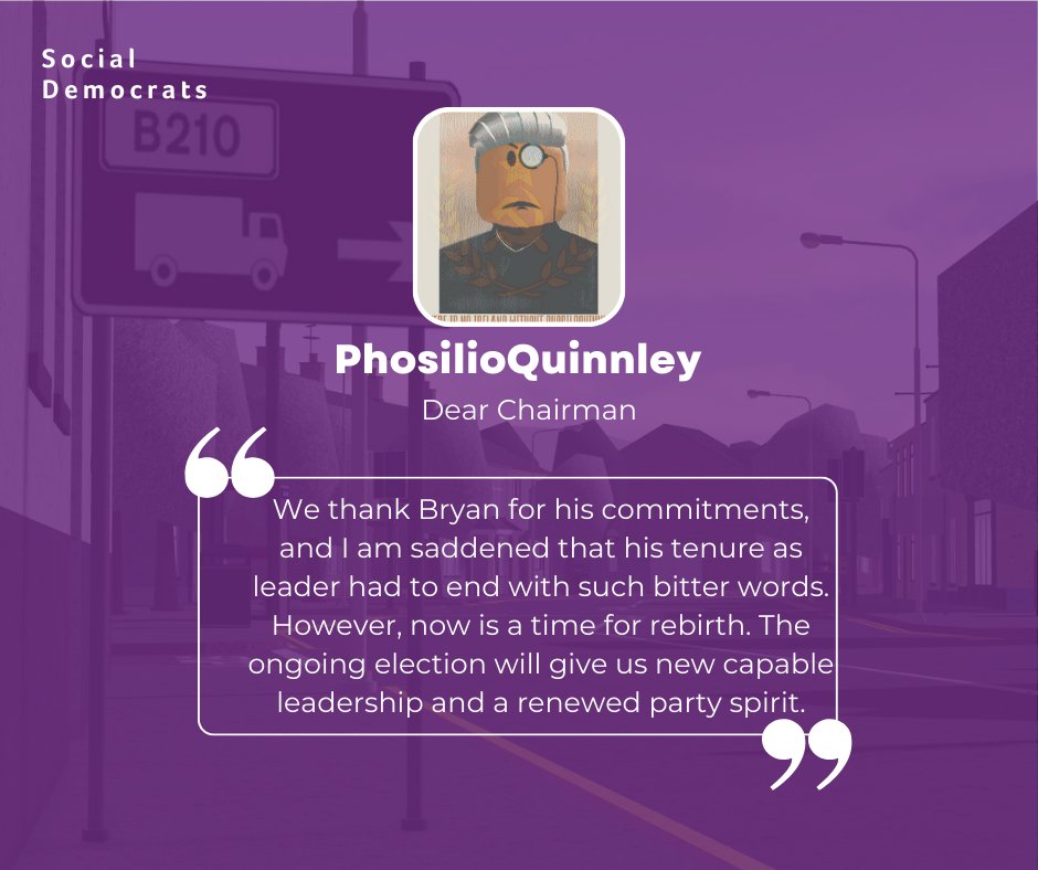 SocDemsRX's tweet photo. Our Dear Chairman Quinnley has released a statement.

Read it below: https://t.co/AqGEXyxXZj