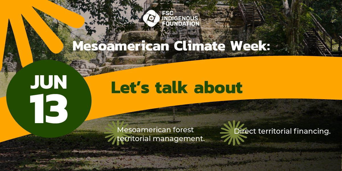fsc_if's tweet photo. The Mesoamerican Climate Week 2023 has started. Explore event topics in the images, aligning with our Global Strategy and Indigenous Cultural Landscapes. 🏜️🖼️🏝️

Join the conversation and learn more here👉 https://t.co/RcsjarhXR7
#IndigenousCulturalLandscapes #GuardiansOfTomorrow https://t.co/hpXj9S8x4L