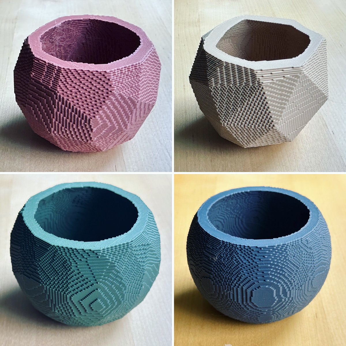 Makerwiz (@makerwiz) on Twitter photo Our Elegant Voxelized Planters are now on sale in matte colours! #3dprinter <a href="/josefprusa/">Josef Prusa</a> #pla #matte <a href="/d3d/">d3d</a> #3dmodel #3dprinting @makerwiz #elegant #voxelized #planters #qr8t3d #makersgonnamake Our Elegant Voxelized Planters are now on sale in matte colours! #3dprinter <a href="/josefprusa/">Josef Prusa</a> #pla #matte <a href="/d3d/">d3d</a> #3dmodel #3dprinting @makerwiz #elegant #voxelized #planters #qr8t3d #makersgonnamake