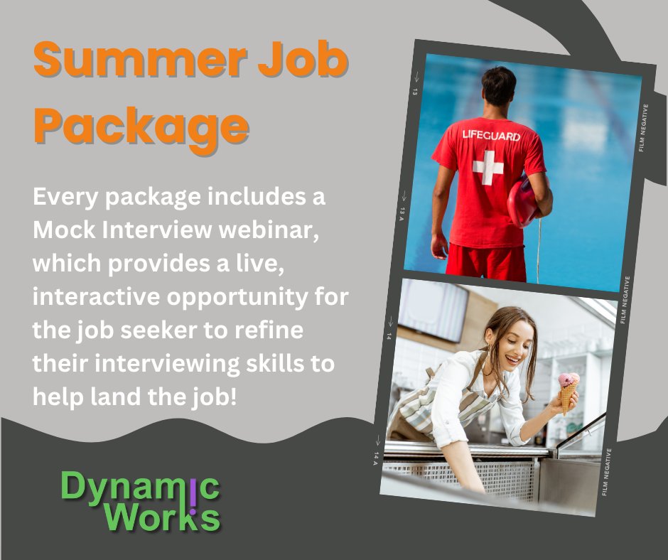 It’s summer and it’s not too late to take advantage of a summer job! Get started in the right direction 👉

dynamicinstitute.com/summer-job-pac…

#workforcedevelopment #softskills #LetsGetToWork #careersuccess #summerjob