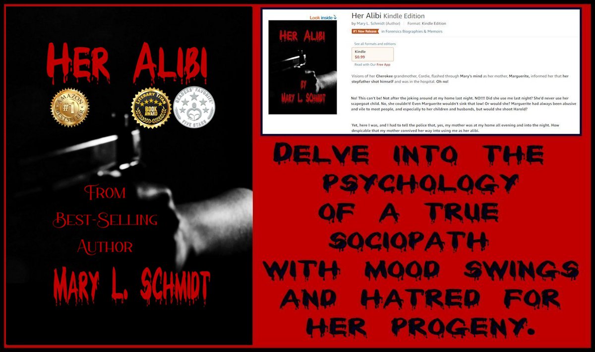 'Her Alibi is a harrowing account of a mentally and physically abusive mother and the horrifying lengths to which she harmed her children and others around her.' get it now amazon.com/dp/B0BCQ54H44 pls RT #iartg #asmsg #bookboost