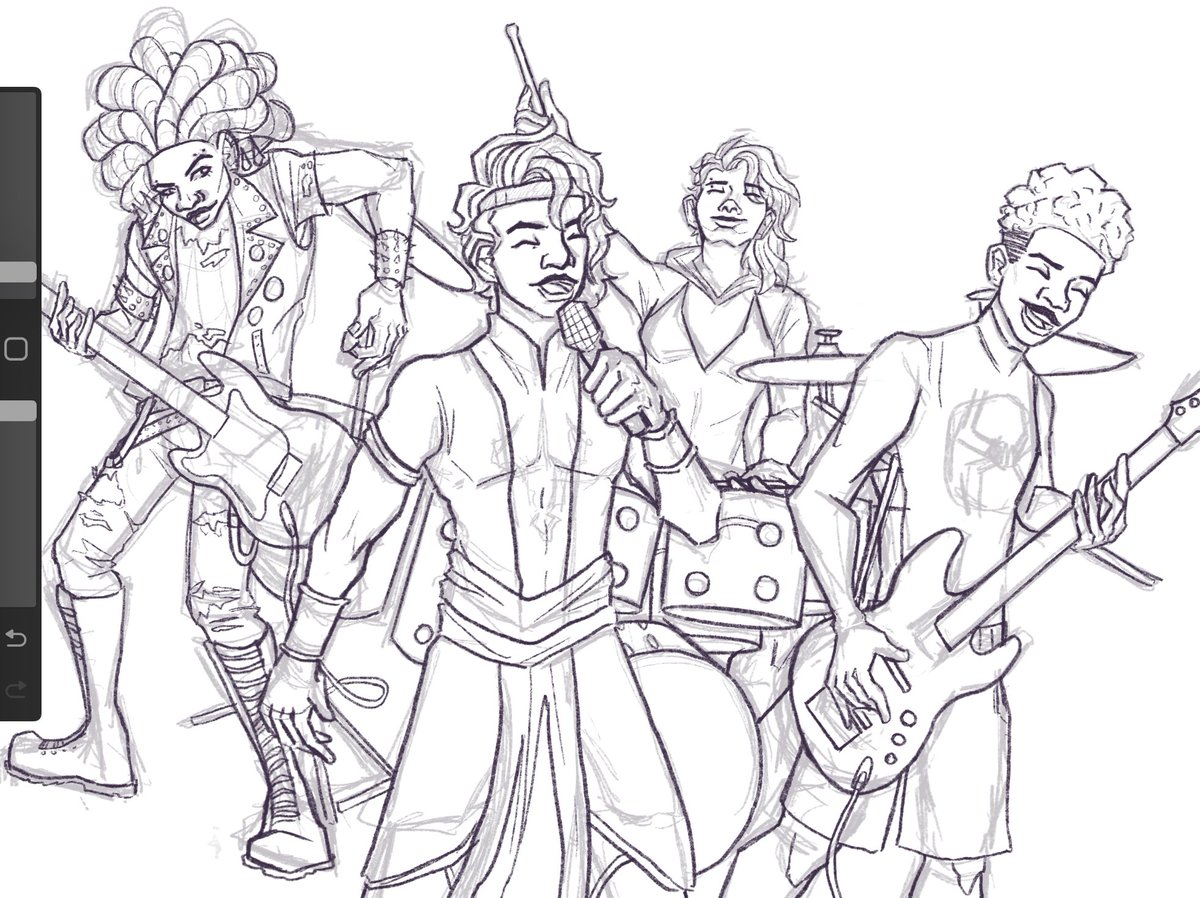 wip of the besties in a band
#spiderverse