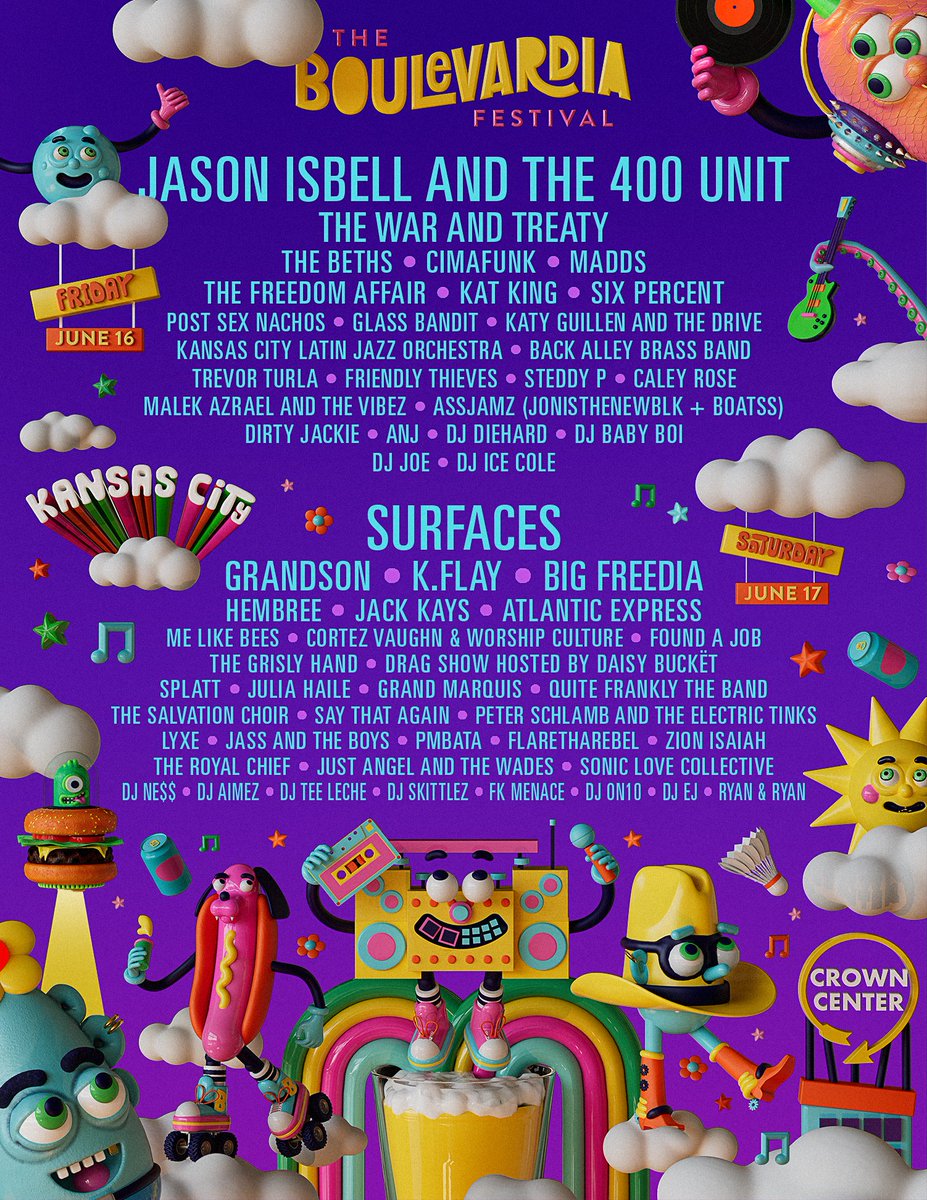 Mammoth (@mammothlive) on Twitter photo We cannot wait to see @JasonIsbell, <a href="/warandtreaty/">The War And Treaty</a>, <a href="/CimafunkOficial/">Cimafunk</a> and more this Friday at <a href="/Blvdia/">Boulevardia</a>!
TICKETS: bit.ly/3L0Utoy
INFO: bit.ly/3LdH0tQ
HOTELS: bit.ly/34ueser
#Boulevardia
#KCLiveMusic
#KansasCity We cannot wait to see @JasonIsbell, <a href="/warandtreaty/">The War And Treaty</a>, <a href="/CimafunkOficial/">Cimafunk</a> and more this Friday at <a href="/Blvdia/">Boulevardia</a>!
TICKETS: bit.ly/3L0Utoy
INFO: bit.ly/3LdH0tQ
HOTELS: bit.ly/34ueser
#Boulevardia
#KCLiveMusic
#KansasCity