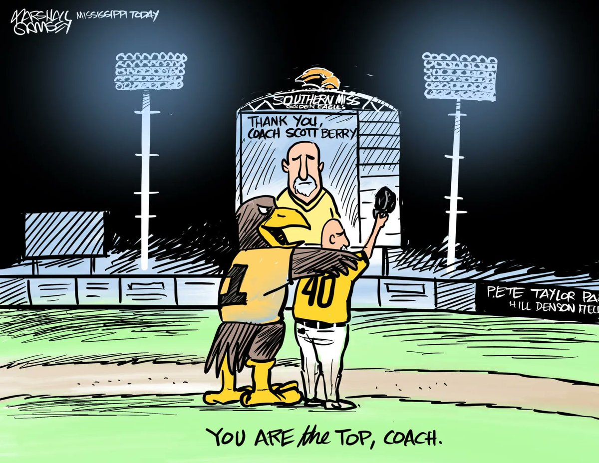 Southern Miss Baseball (@southernmissbsb) on Twitter photo Thanks, Coach Berry.
<a href="/MarshallRamsey/">Marshall Ramsey โ๏ธ</a> | <a href="/MSTODAYnews/">Mississippi Today</a> | #EverythingMatters | #SMTTT Thanks, Coach Berry.
<a href="/MarshallRamsey/">Marshall Ramsey โ๏ธ</a> | <a href="/MSTODAYnews/">Mississippi Today</a> | #EverythingMatters | #SMTTT
