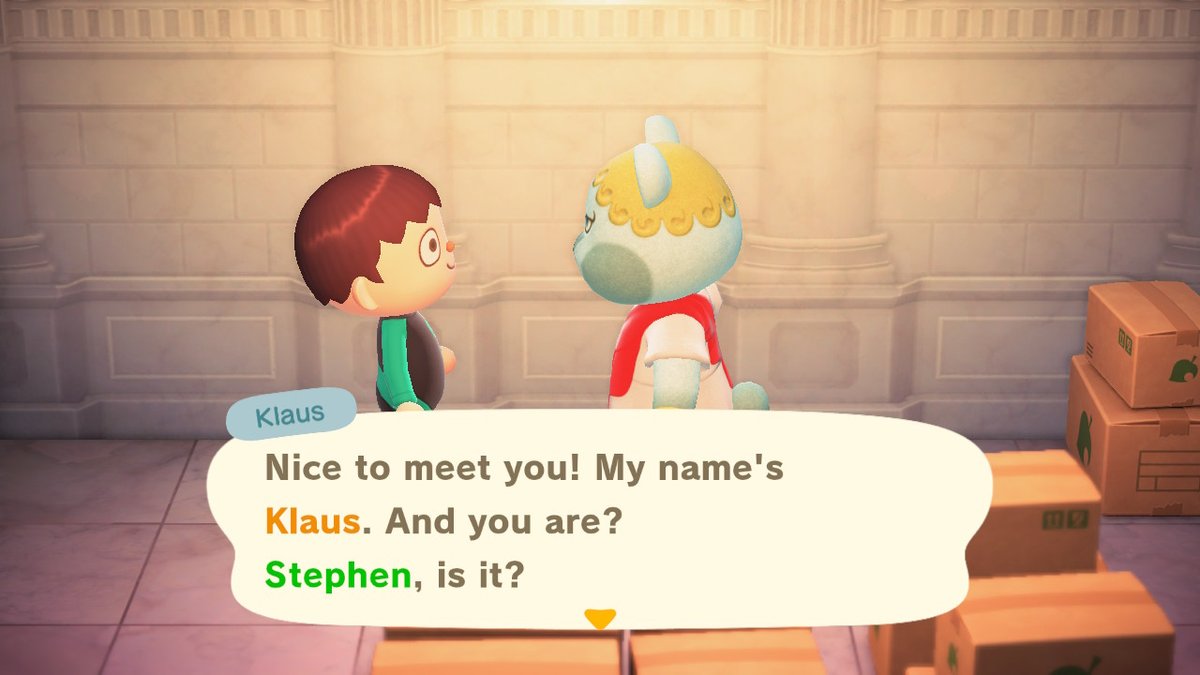 Gutten tag Klaus #AnimalCrossing #ACNH #NintendoSwitch