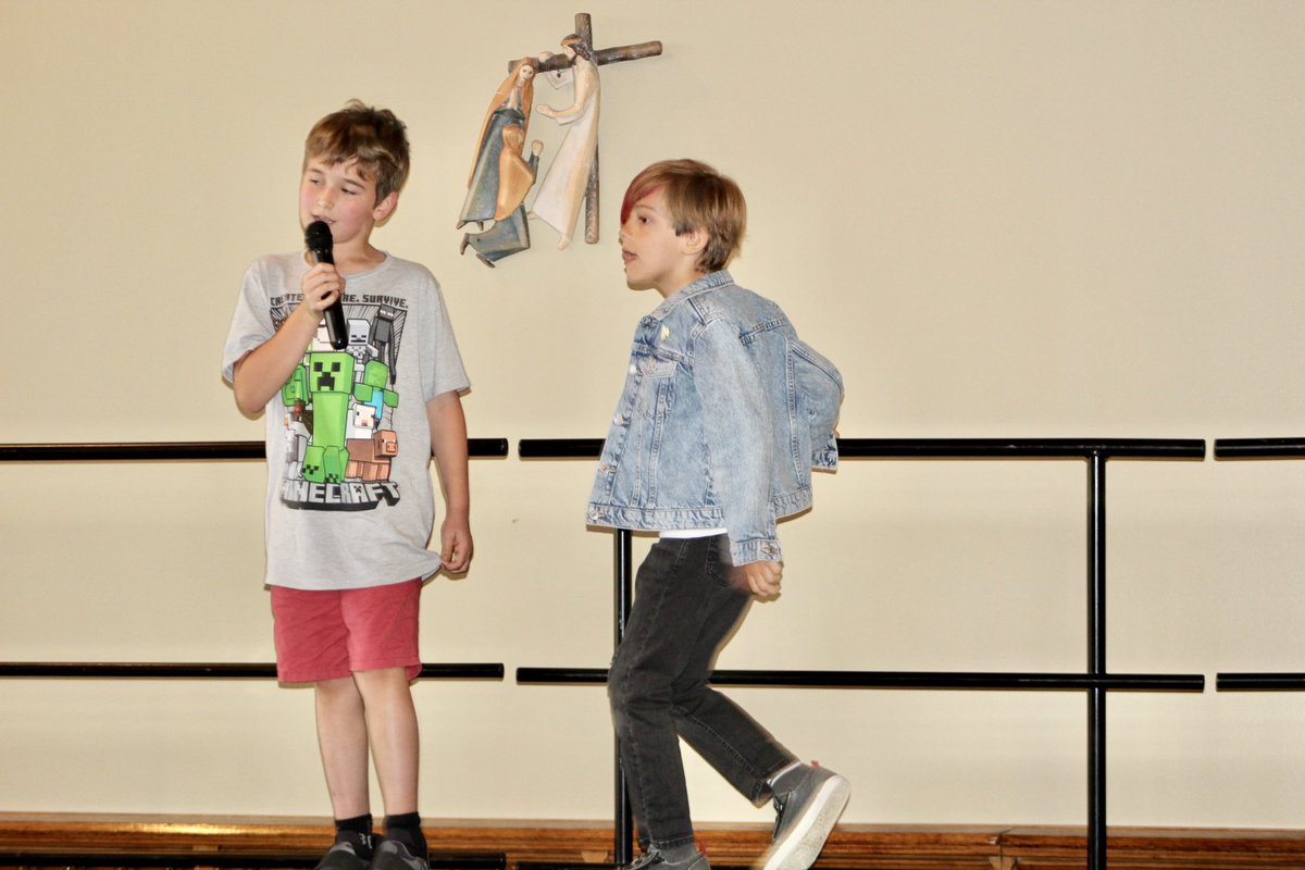 ASCAfirstgrade's tweet photo. Proud of these first graders for showcasing their gifts at the annual school talent show this afternoon in front of the whole school community! https://t.co/U0ltuVZ6d7