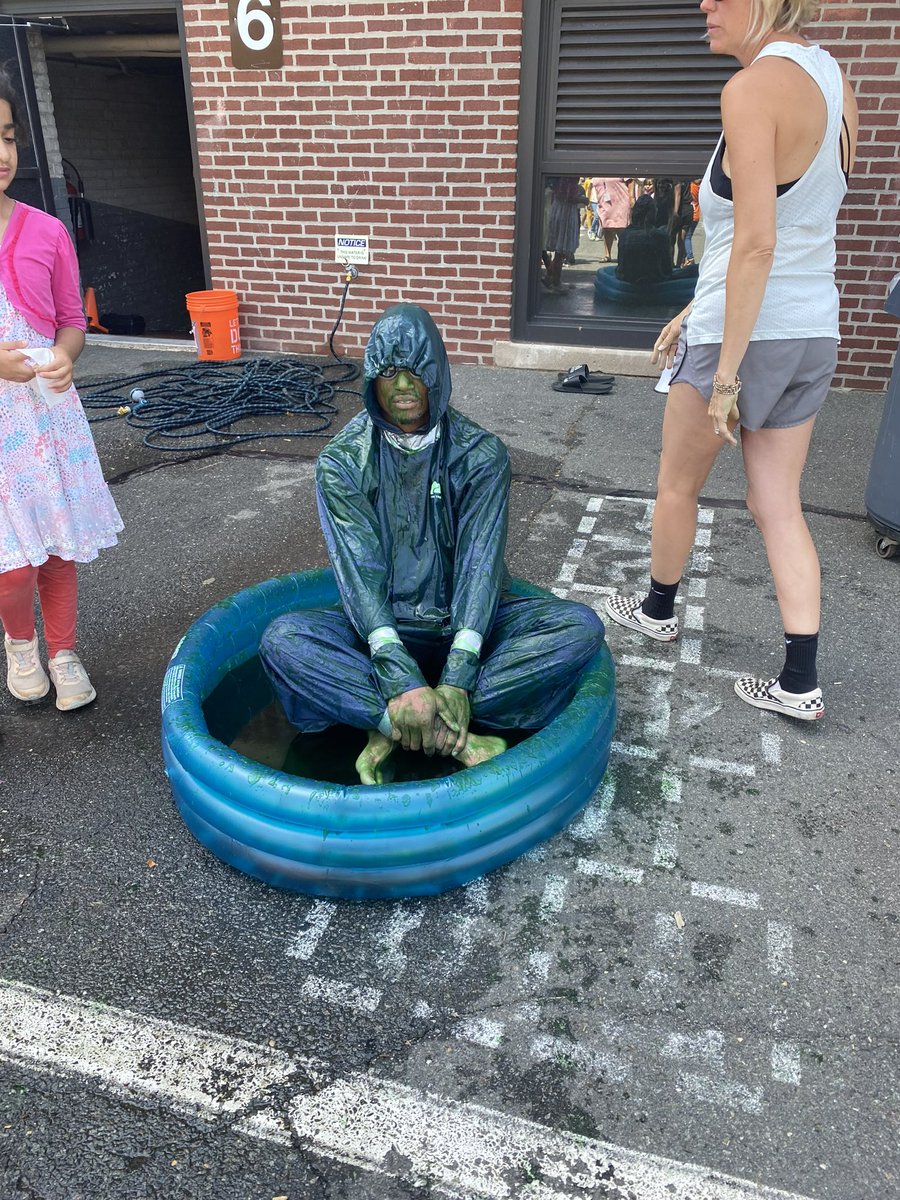 I asked students to work hard all year and try their best. I am proud to say they have and we have significant growth in ELA and Math. To reward the students today they slimed me!!!