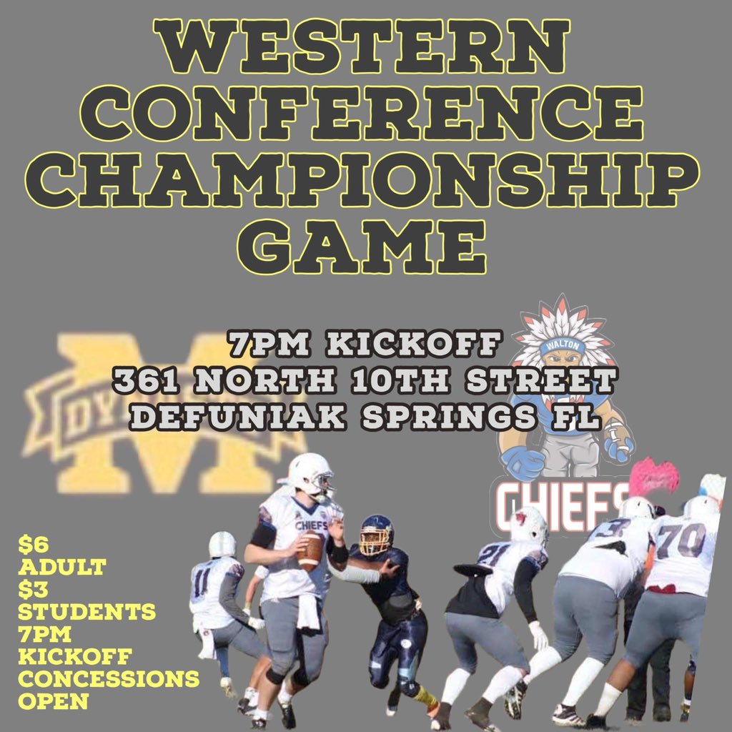 ChiefsWalton's tweet photo. Saturday 7pm kickoff https://t.co/67Ejk8AQKp