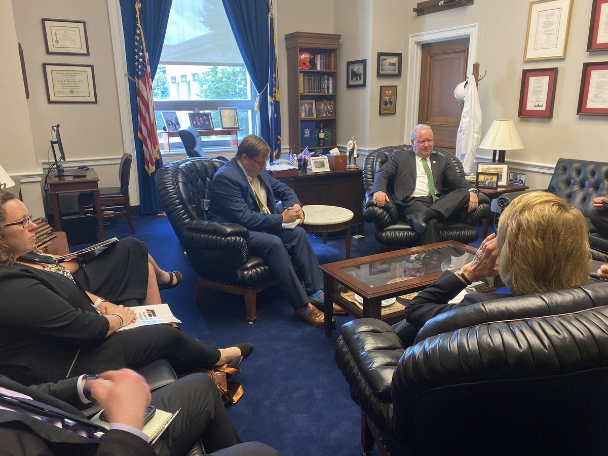 INFarmBureau's tweet photo. This afternoon, INFB members visited Capitol Hill and met with members of Indiana’s congressional delegation. They were briefed this morning by AFBF staff and discussed many issues including the farm bill, input costs and more. https://t.co/bhBcoAGj0o